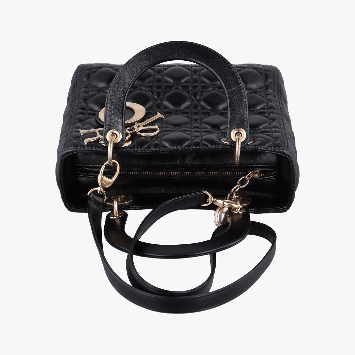 Secondhand Christian Dior Lady Dior Black lambskin  shoulderbag | stylenewstar