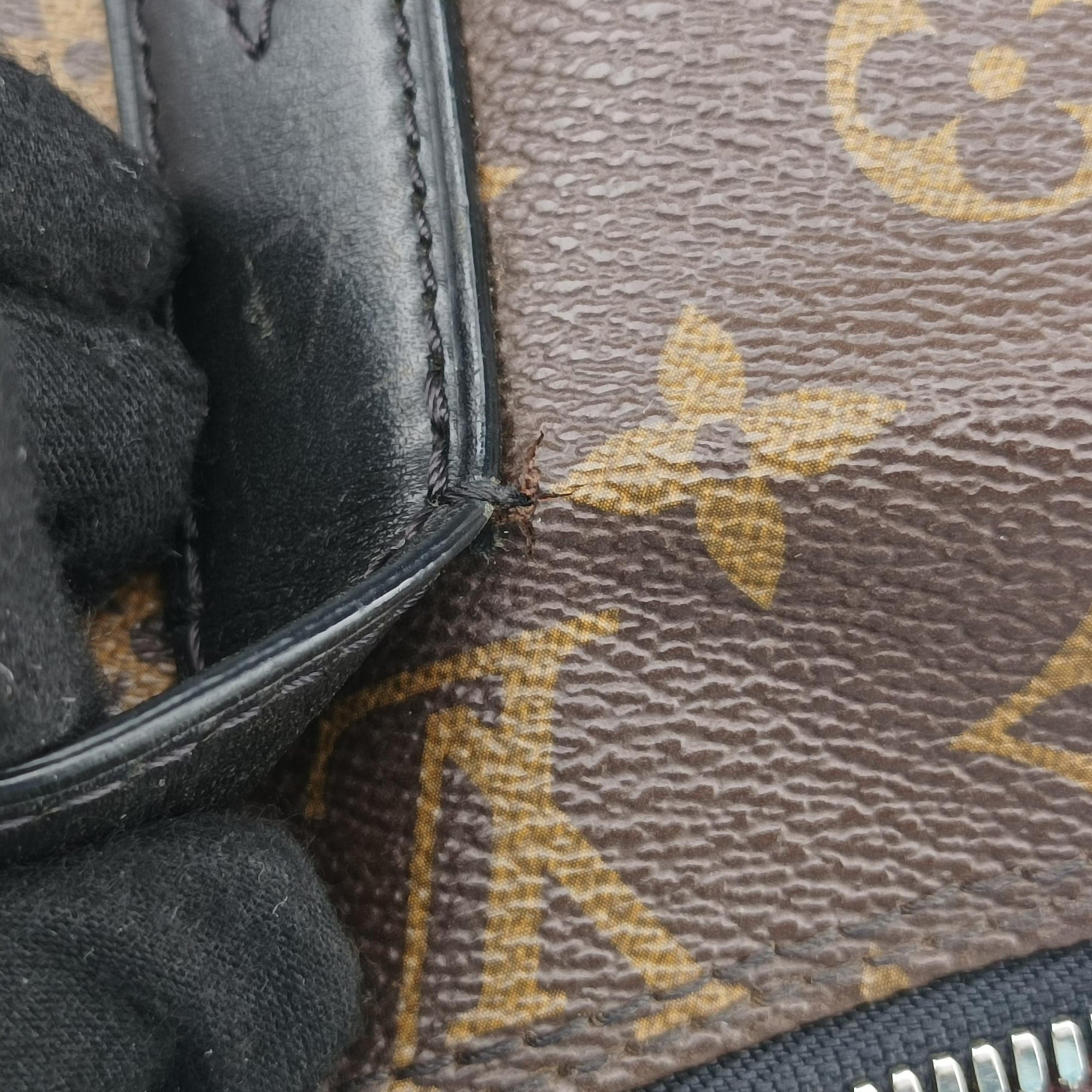 Pre-owned Louis Vuitton KITAN brown Monogram Canvas M40388 shoulderbag | stylenewstar