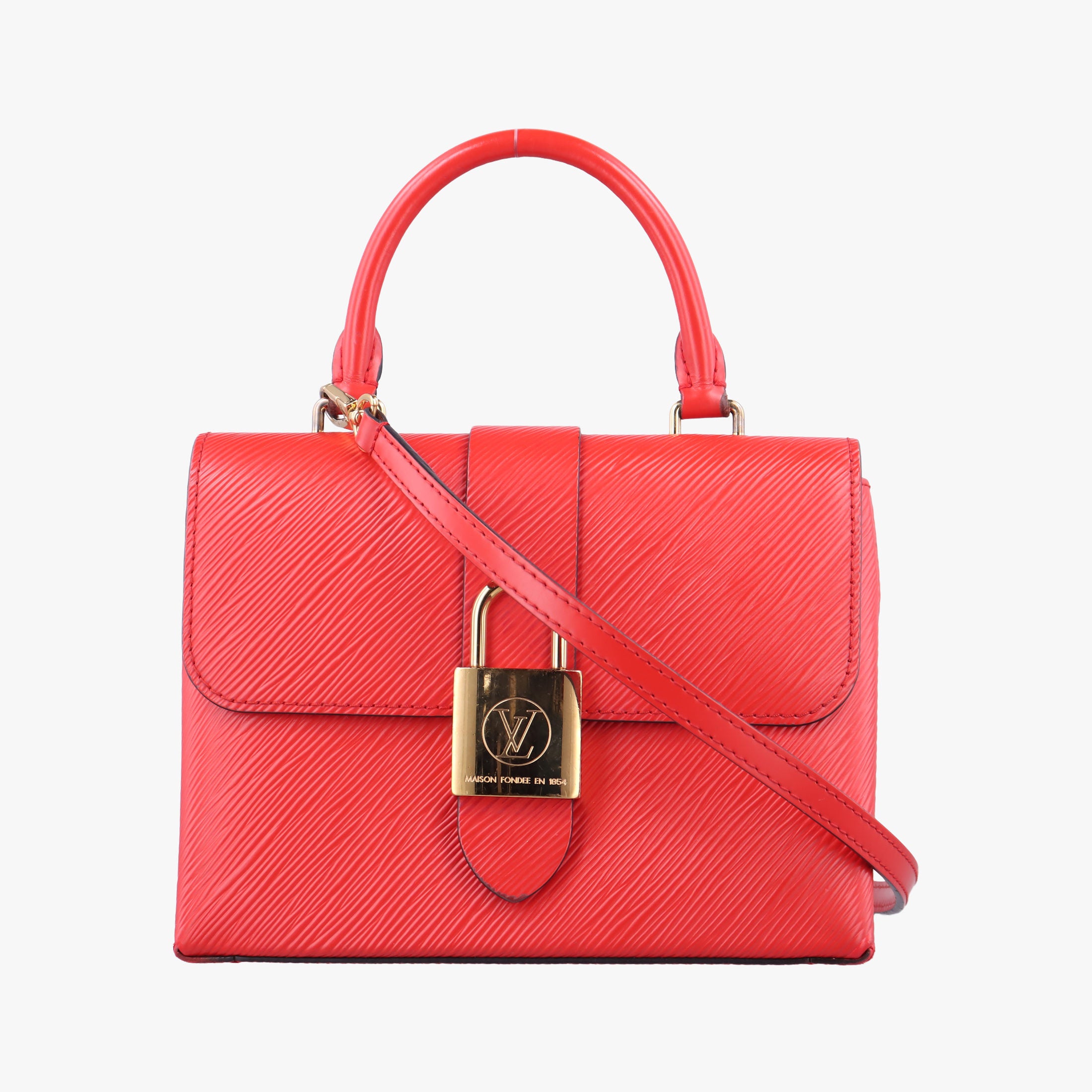 Pre-owned Louis Vuitton Locky BB Red Epi M53239 shoulderbag | stylenewstar