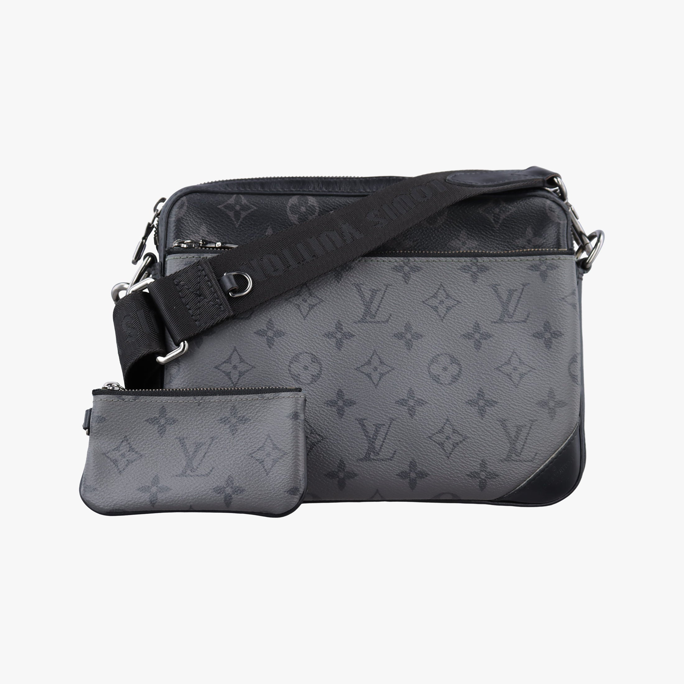 Pre-owned Louis Vuitton Trio Messenger black Monogram Eclipse Reverse M69443 shoulderbag | stylenewstar