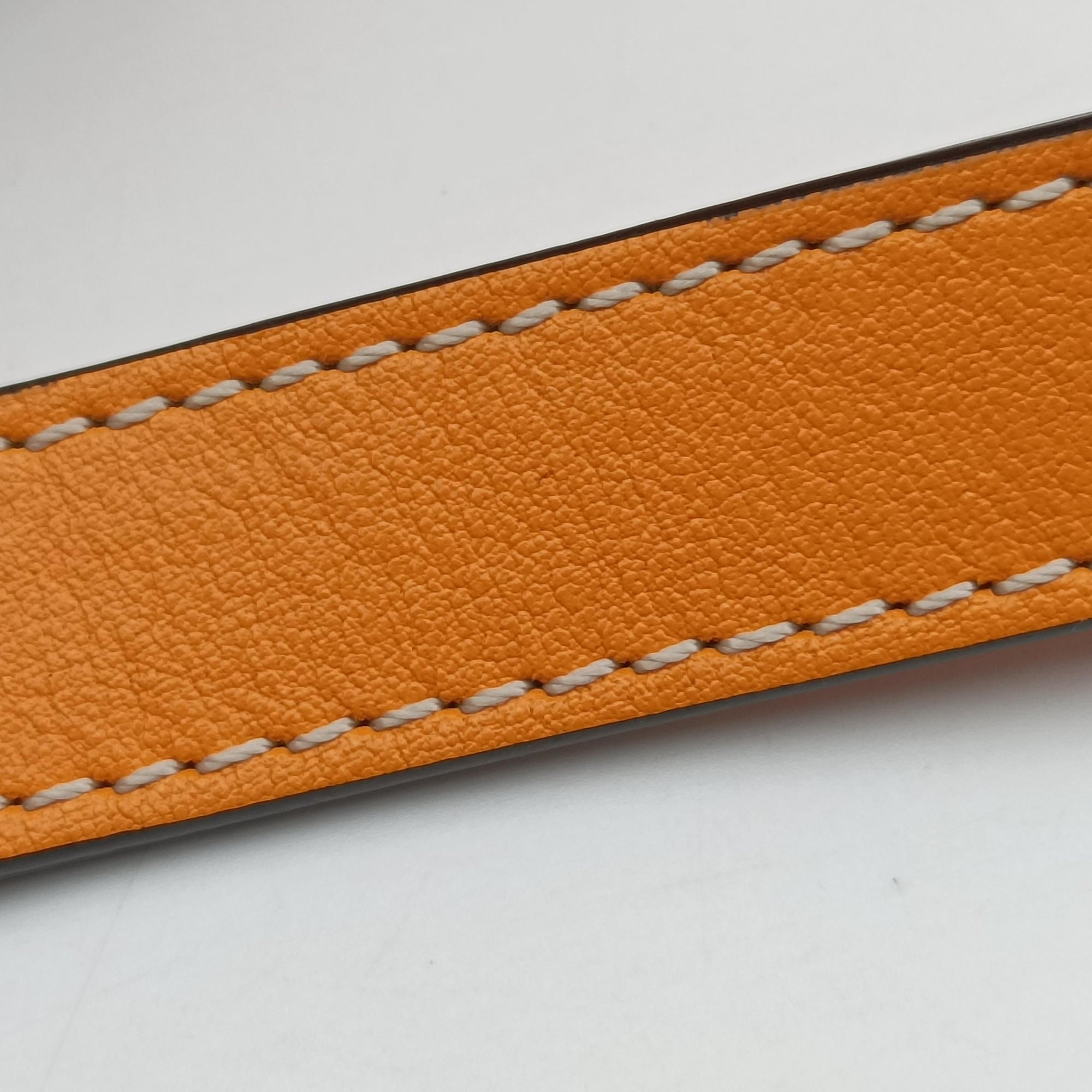 Pre-owned Loewe Hammock Drawstring Mini Orange Leather  shoulderbag | stylenewstar