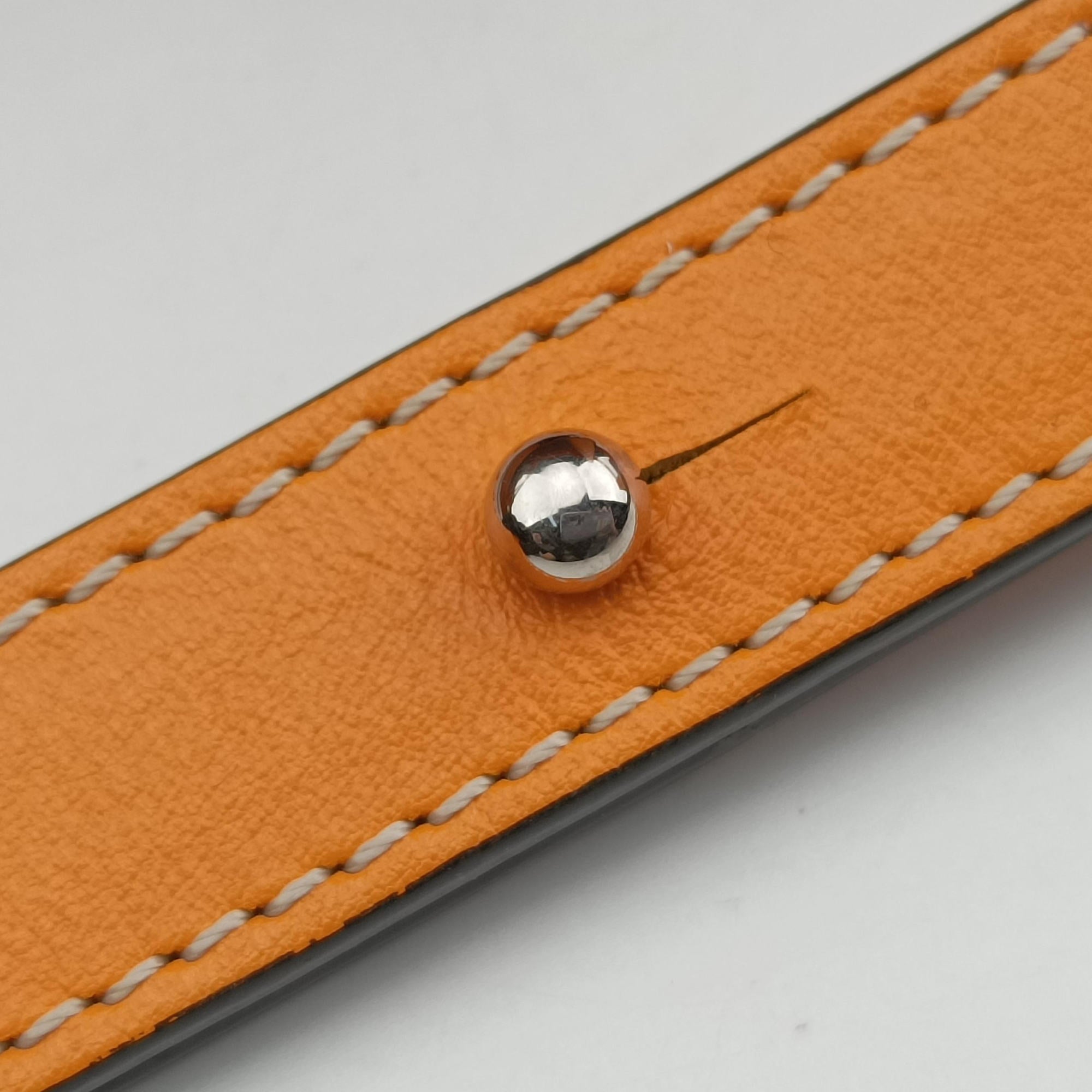 Pre-owned Loewe Hammock Drawstring Mini Orange Leather  shoulderbag | stylenewstar