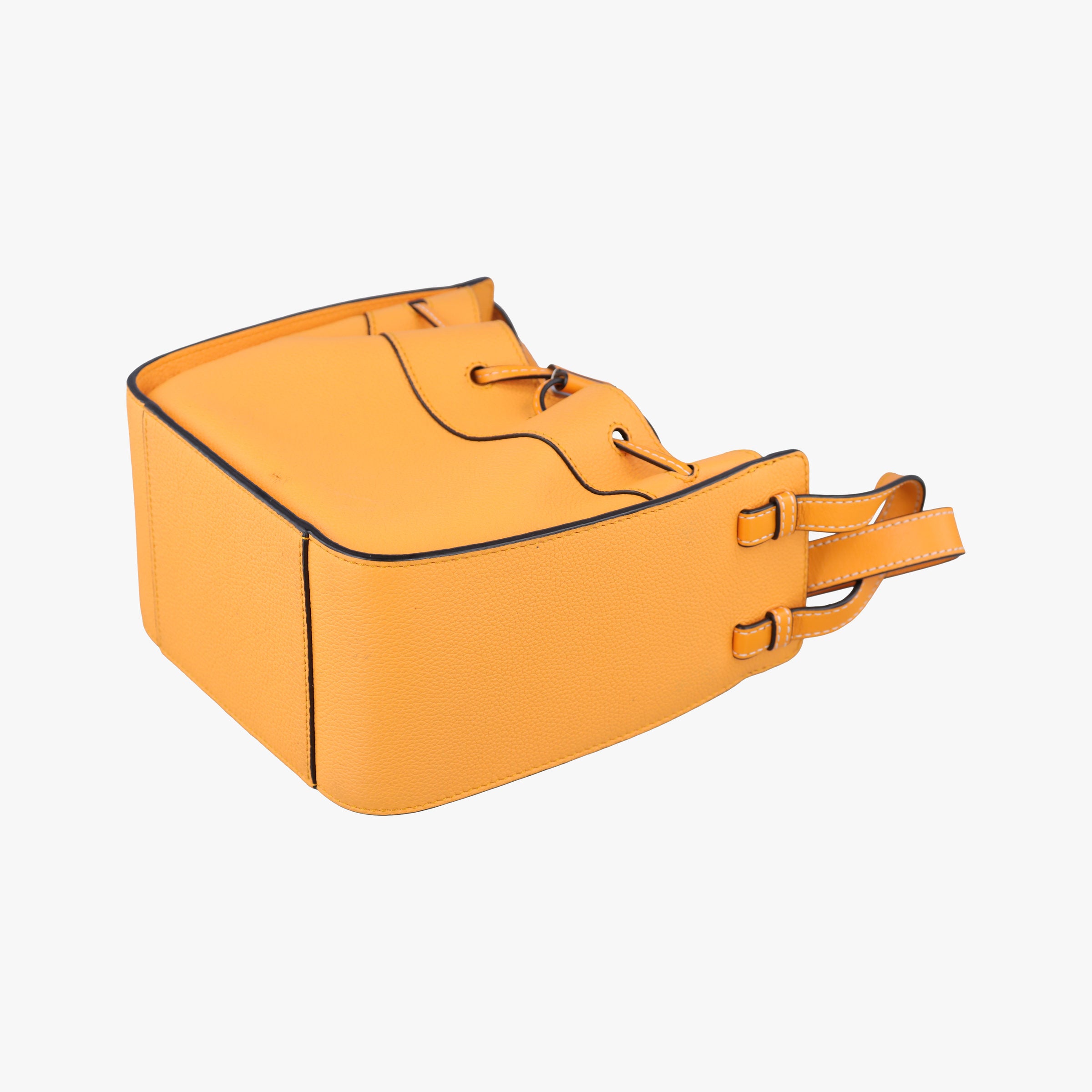 Pre-owned Loewe Hammock Drawstring Mini Orange Leather  shoulderbag | stylenewstar
