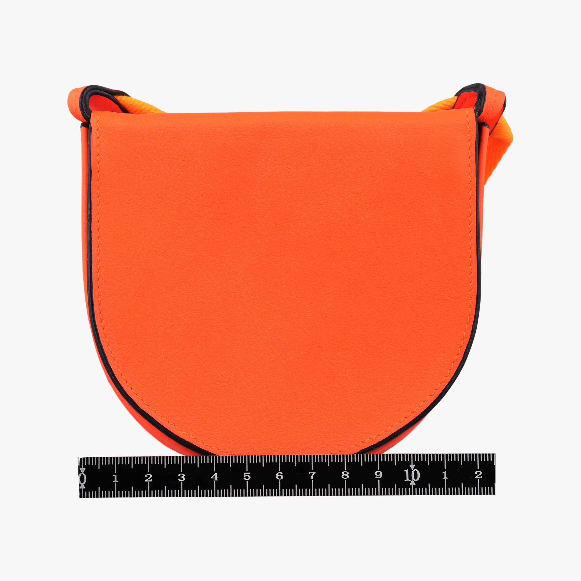 Pre-owned Loewe Heel Pouch mini Orange Leather  shoulderbag | stylenewstar