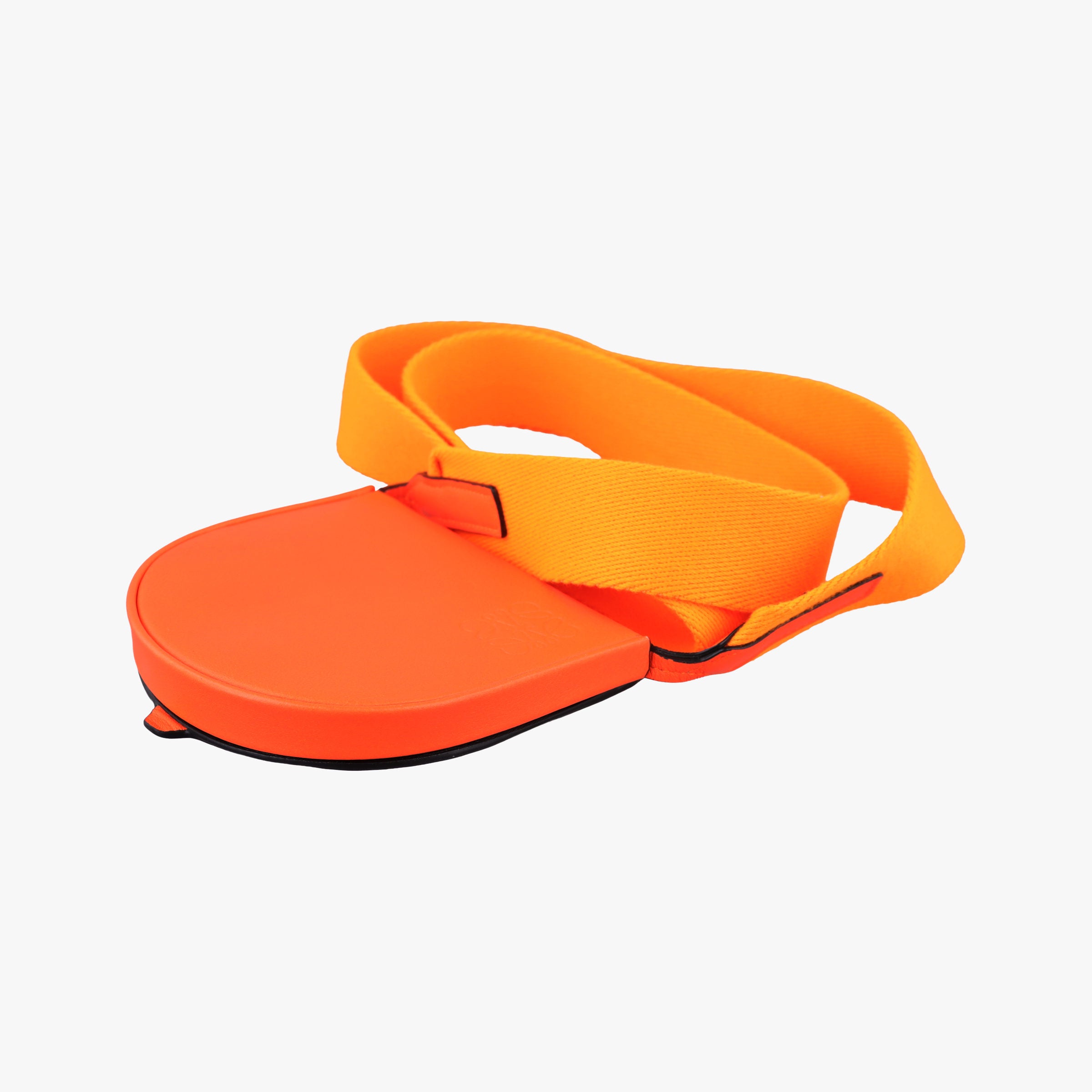 Pre-owned Loewe Heel Pouch mini Orange Leather  shoulderbag | stylenewstar