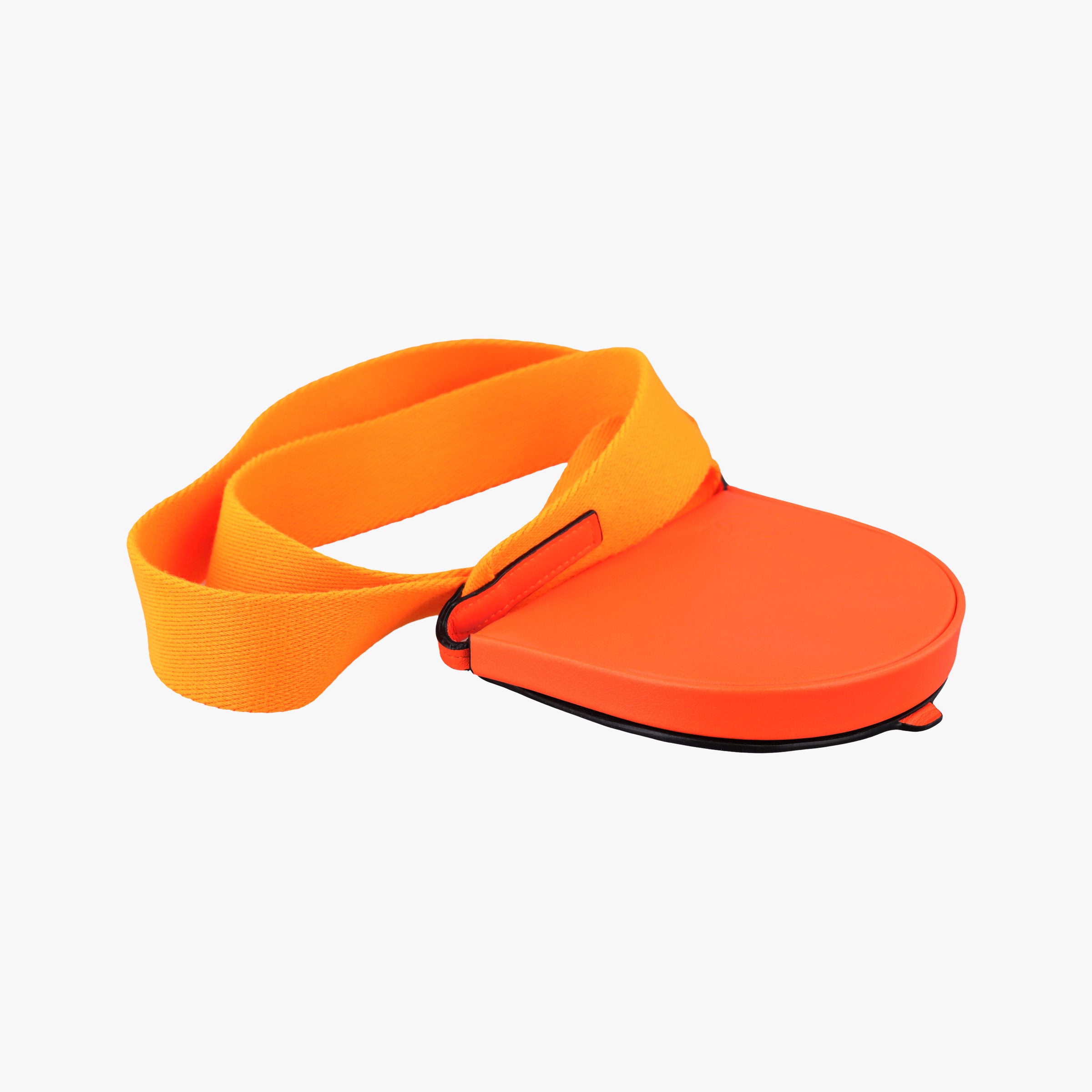 Pre-owned Loewe Heel Pouch mini Orange Leather  shoulderbag | stylenewstar