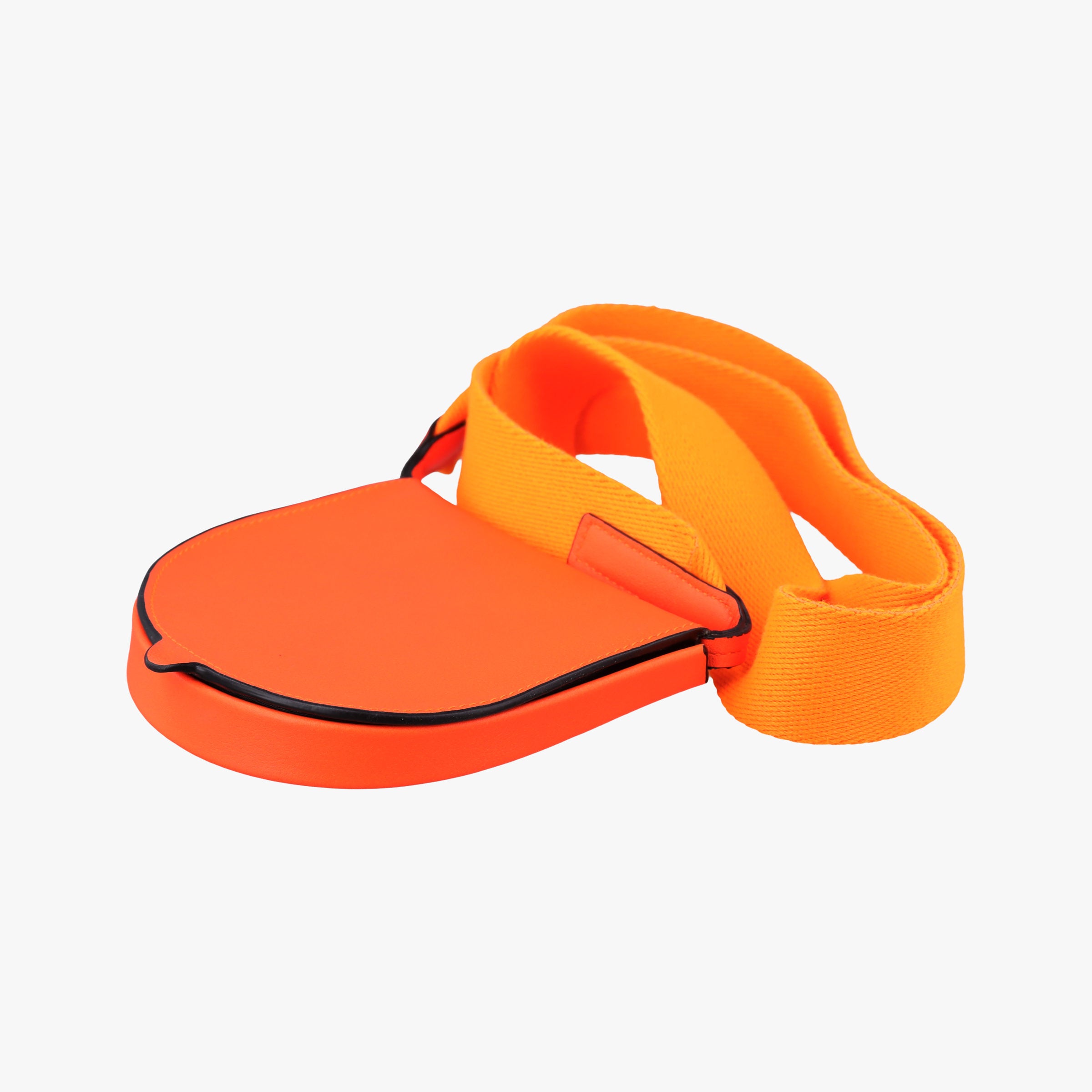 Pre-owned Loewe Heel Pouch mini Orange Leather  shoulderbag | stylenewstar