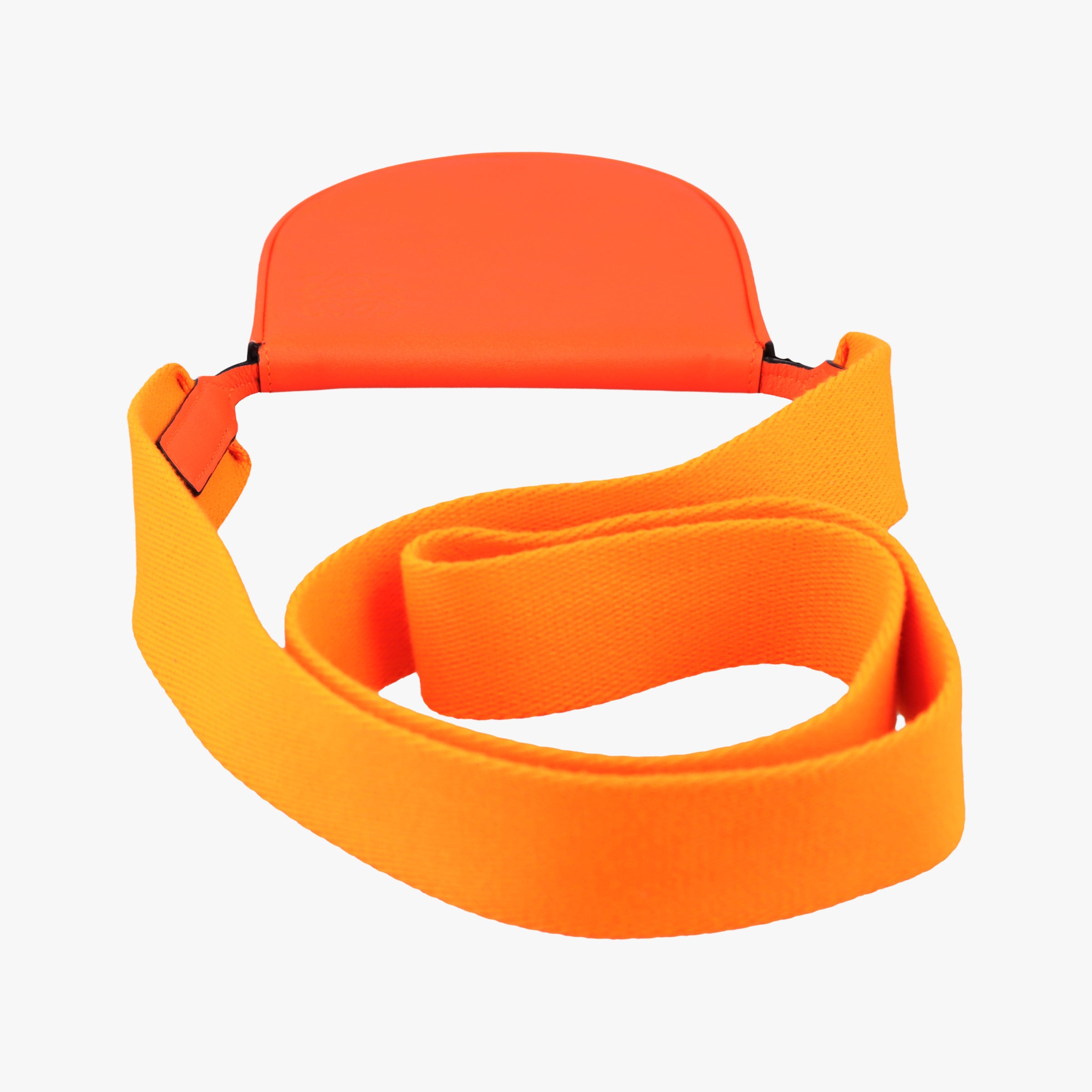 Pre-owned Loewe Heel Pouch mini Orange Leather  shoulderbag | stylenewstar