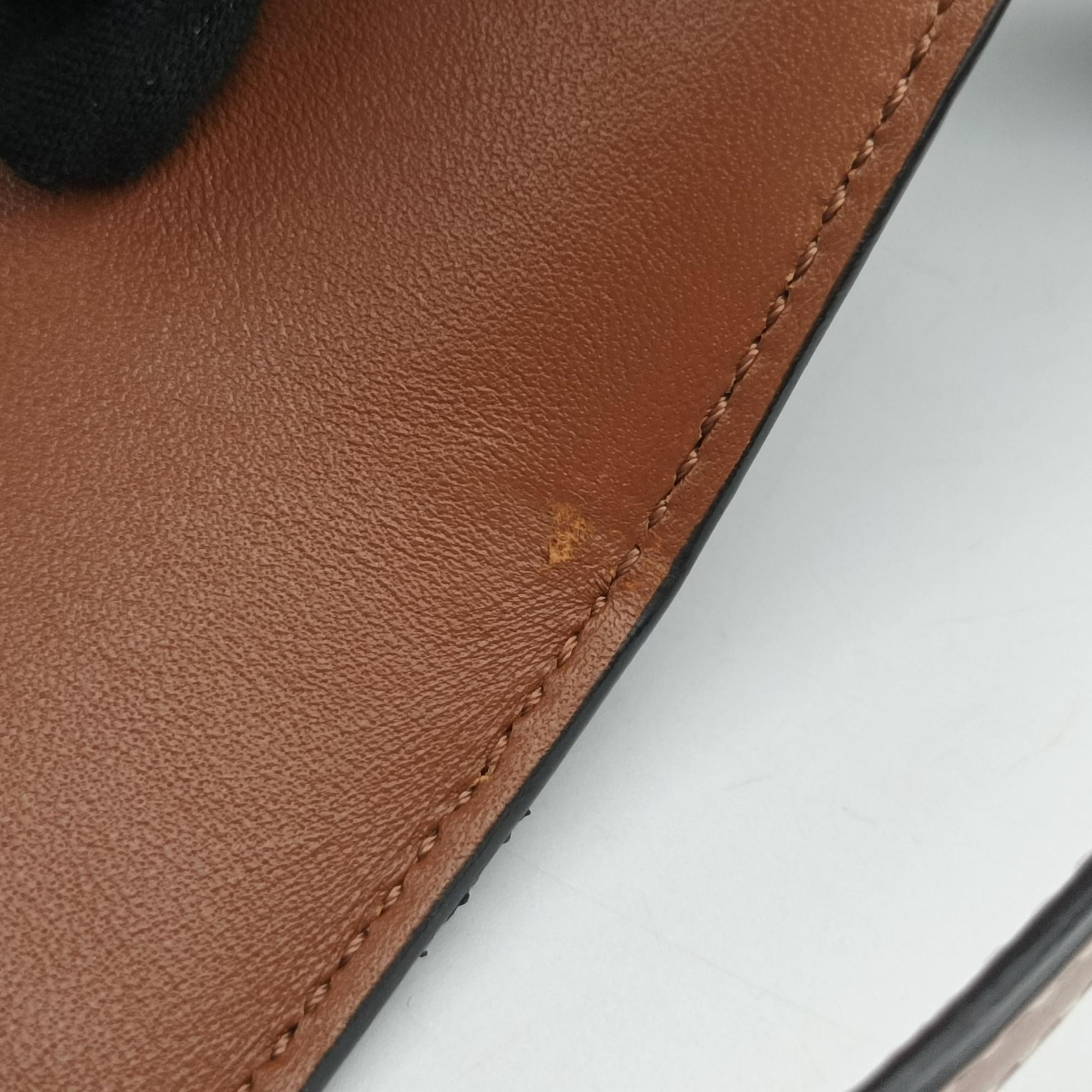 Pre-owned Celine Claude Triomphe Brown PVC coated canvas  shoulderbag | stylenewstar