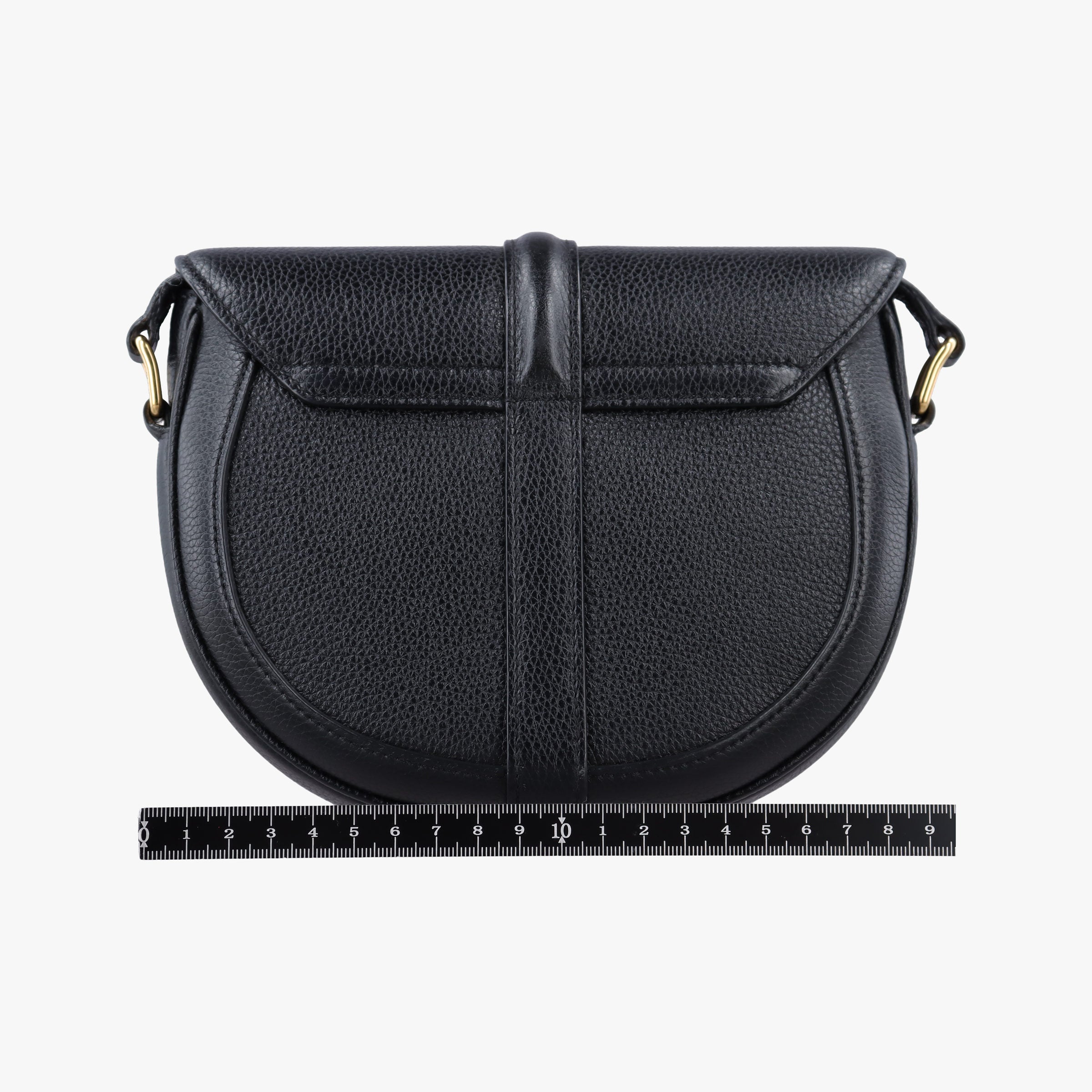Pre-owned Celine Small Besace 16 Black Leather  shoulderbag | stylenewstar