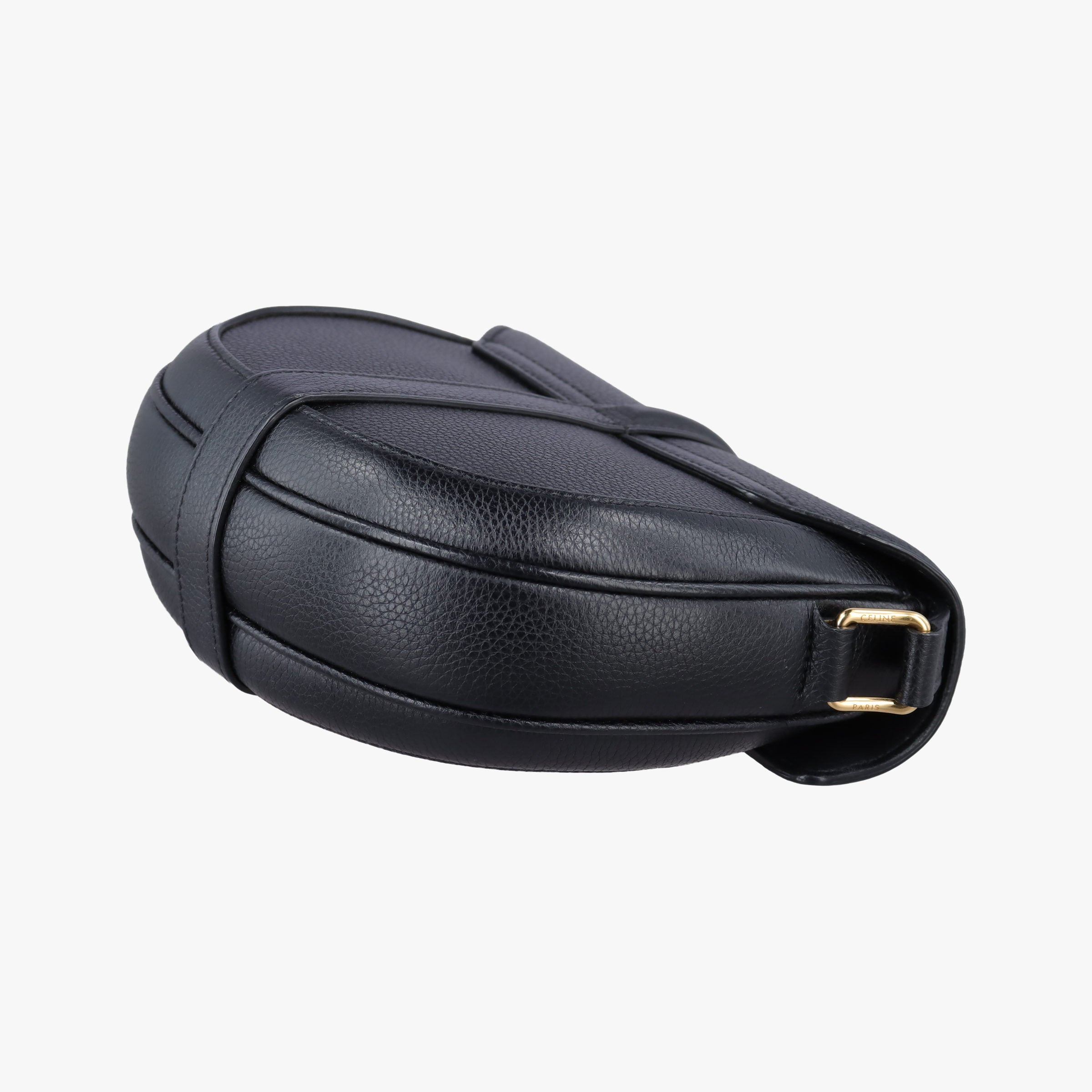 Pre-owned Celine Small Besace 16 Black Leather  shoulderbag | stylenewstar