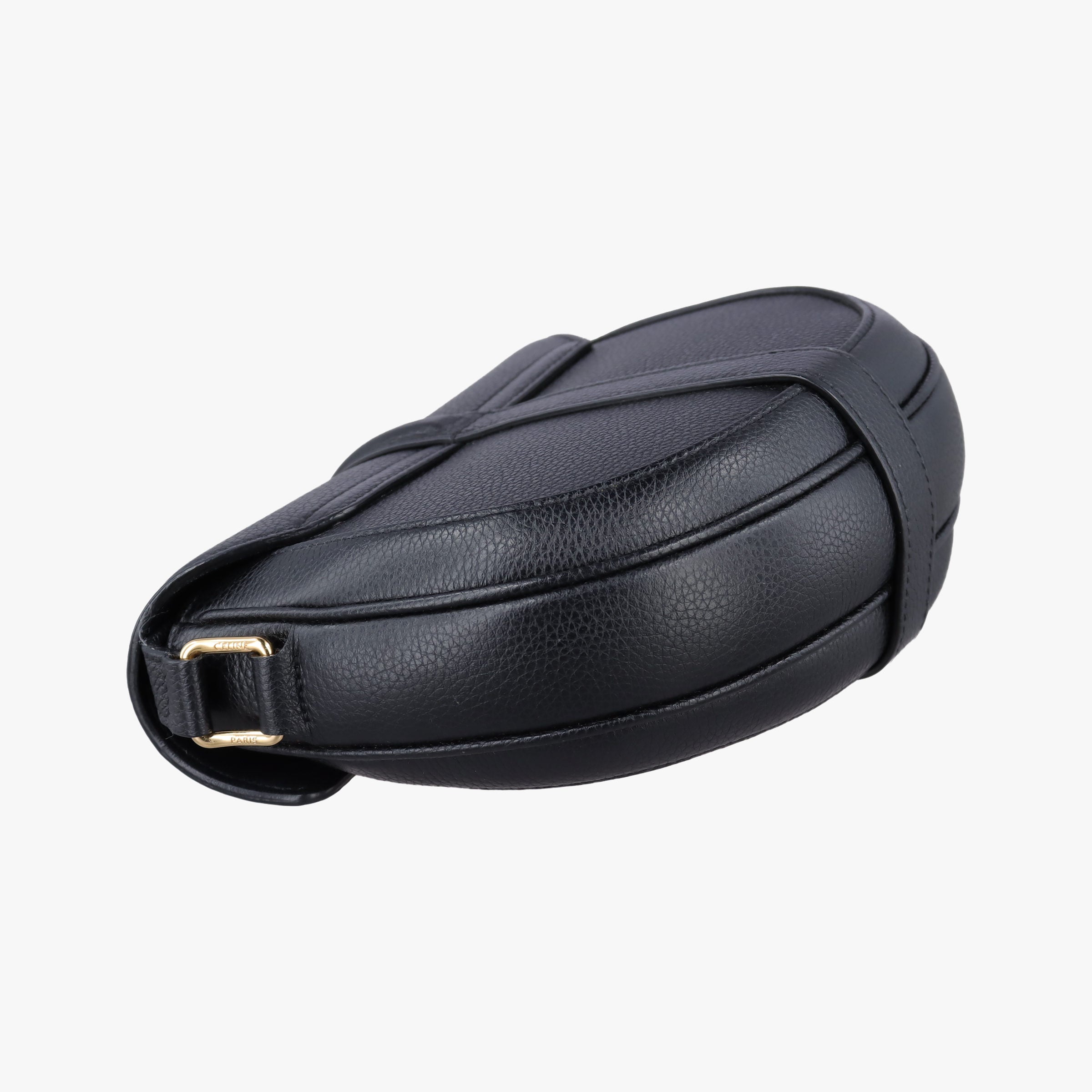 Pre-owned Celine Small Besace 16 Black Leather  shoulderbag | stylenewstar