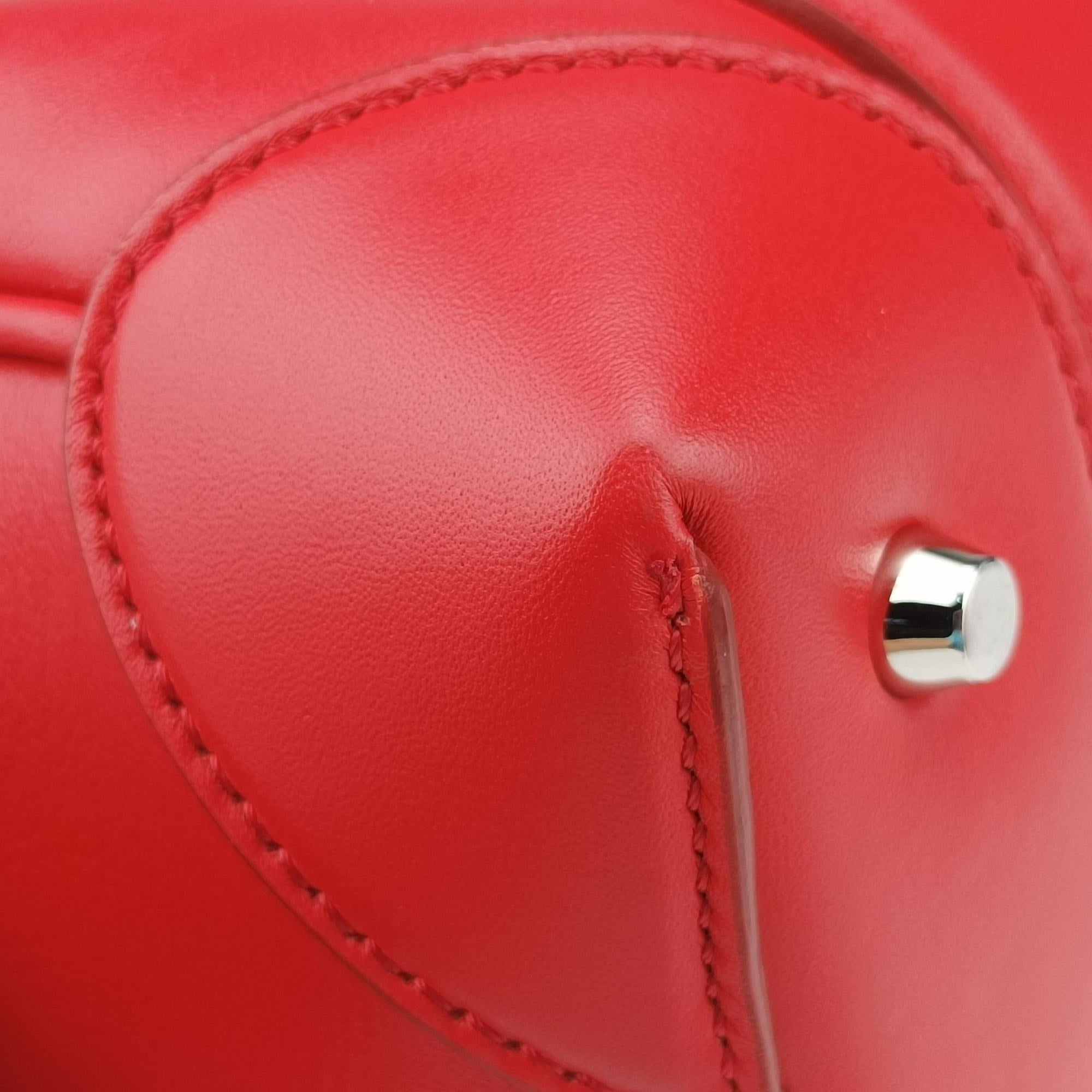 Pre-owned Givenchy Lucrezia MINI Red Leather  shoulderbag | stylenewstar