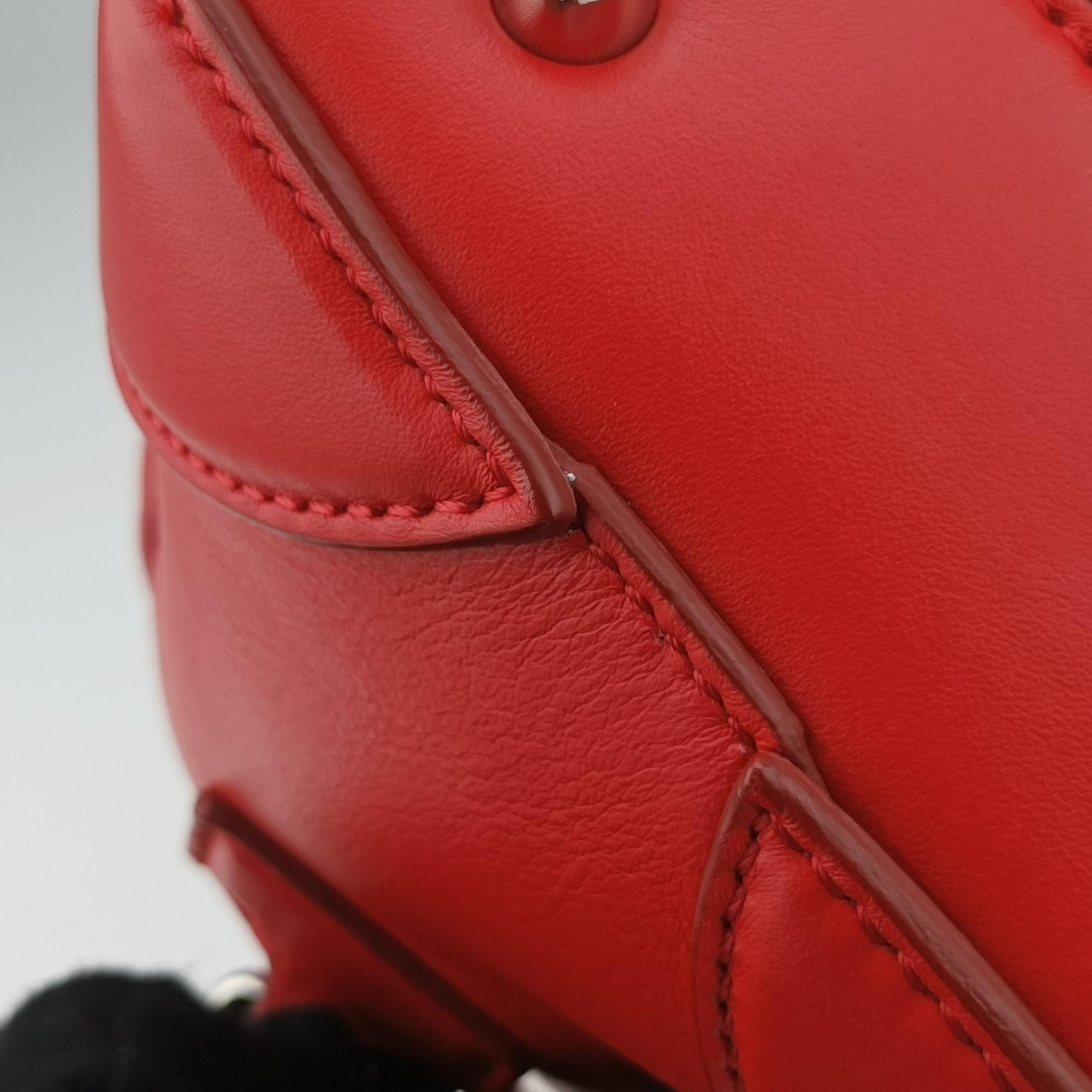 Pre-owned Givenchy Lucrezia MINI Red Leather  shoulderbag | stylenewstar