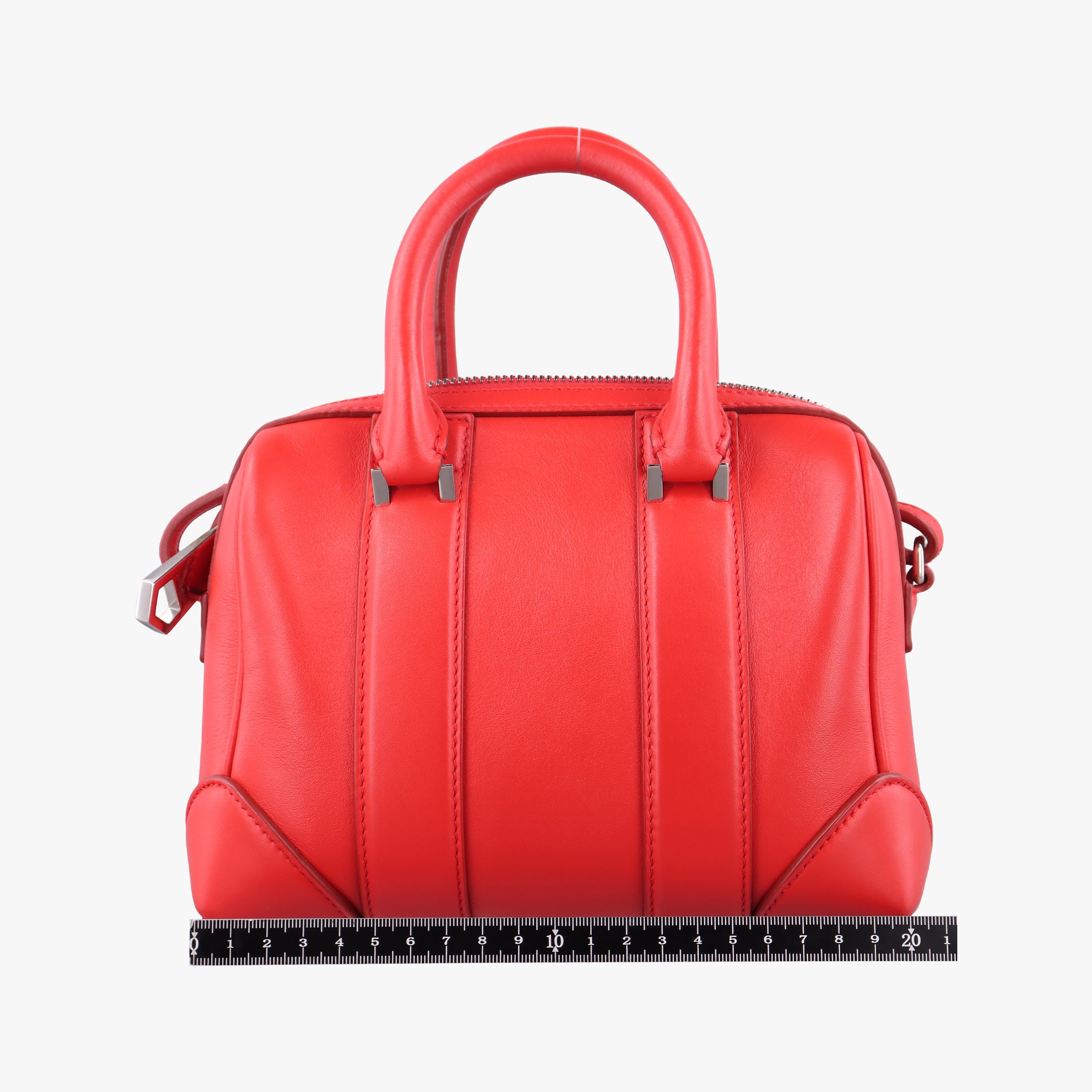 Pre-owned Givenchy Lucrezia MINI Red Leather  shoulderbag | stylenewstar
