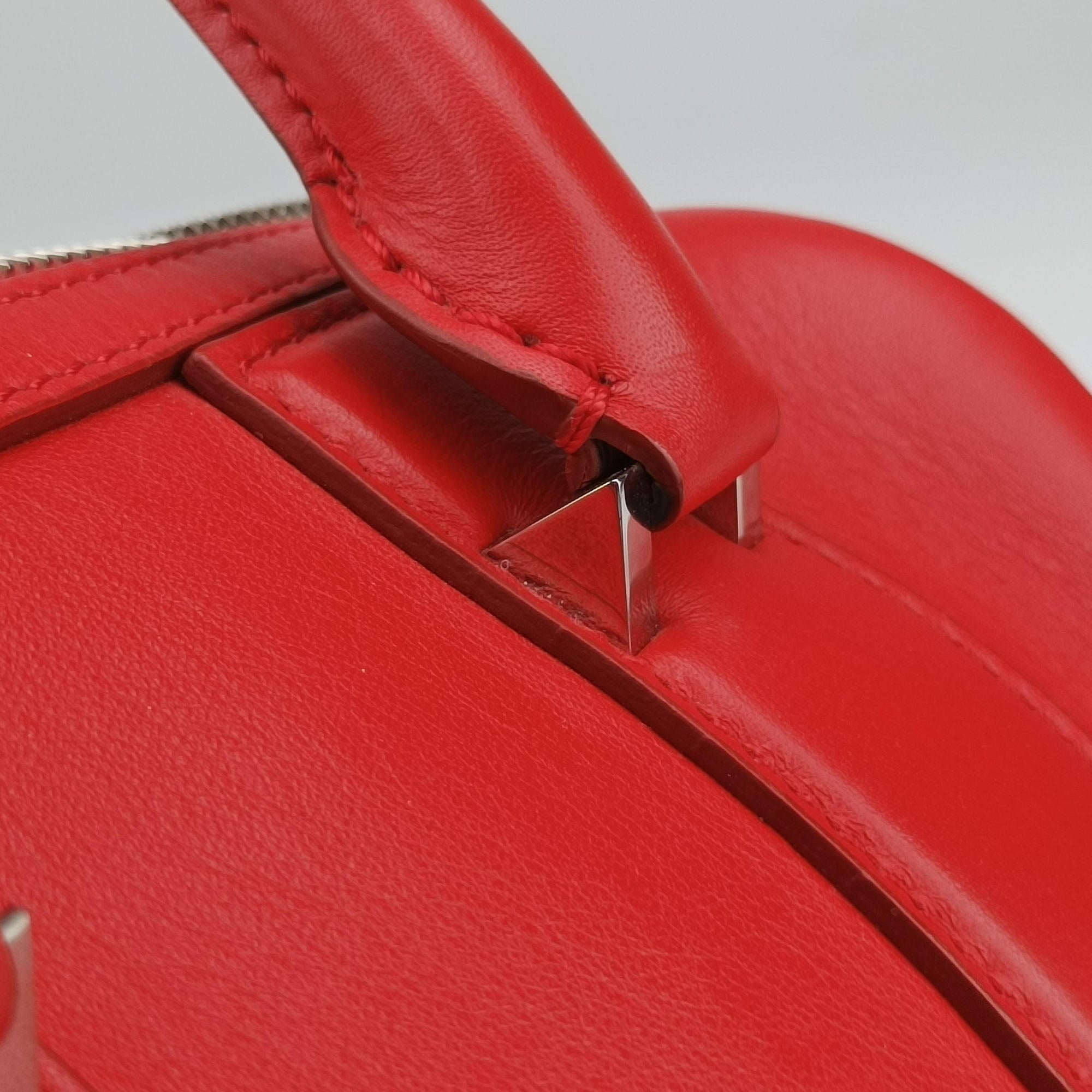 Pre-owned Givenchy Lucrezia MINI Red Leather  shoulderbag | stylenewstar