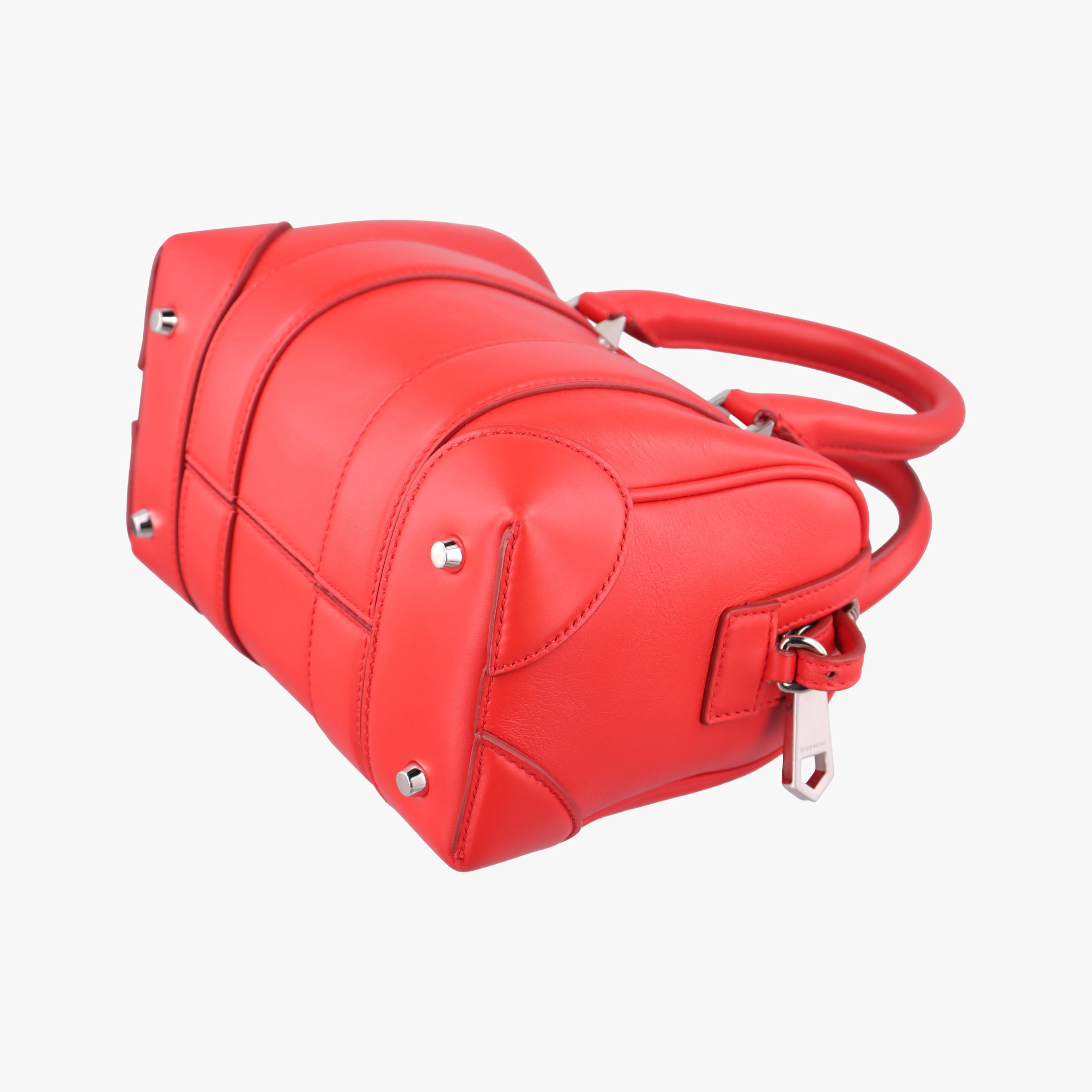Pre-owned Givenchy Lucrezia MINI Red Leather  shoulderbag | stylenewstar