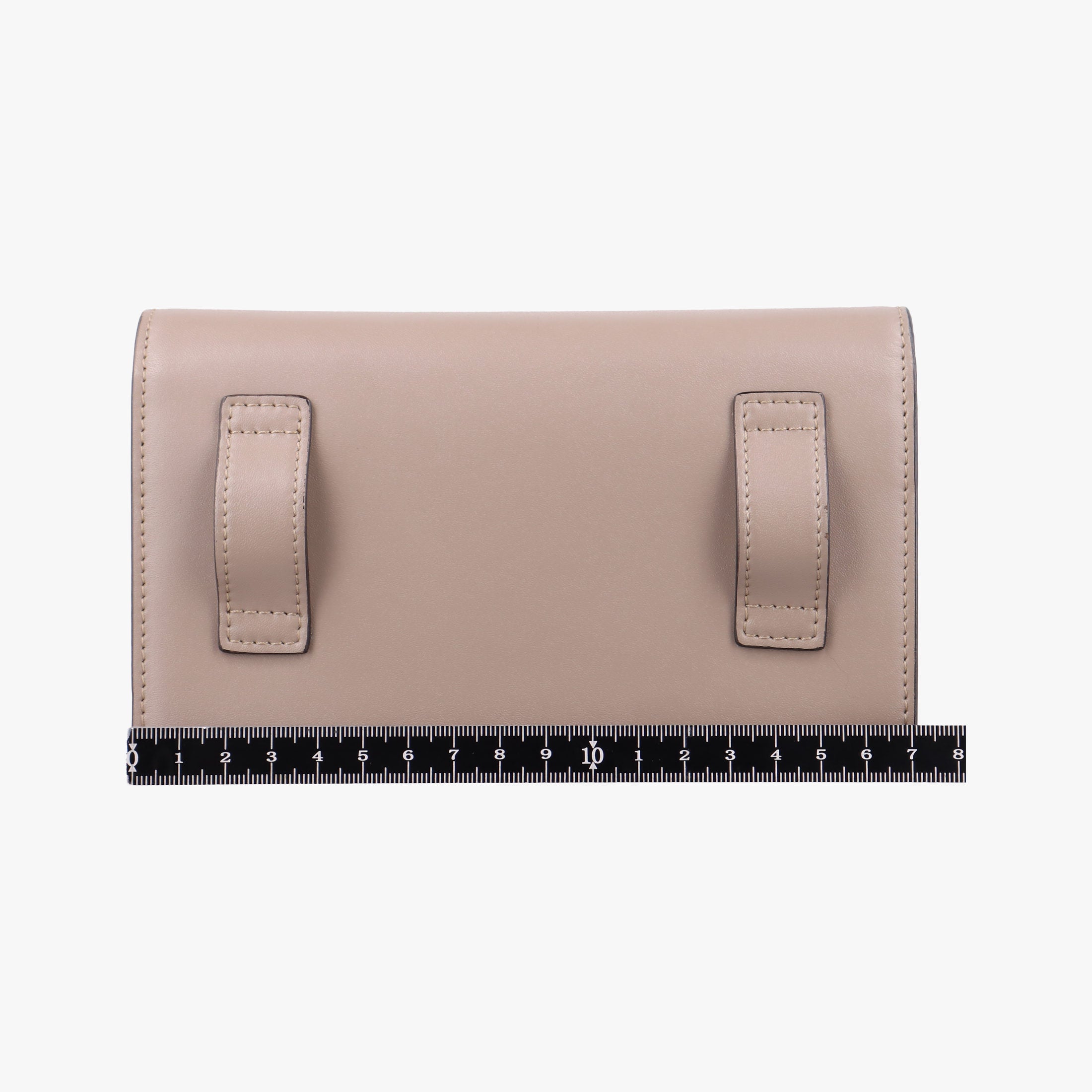 Pre-owned Fendi F is Beige Leather 8BM005 shoulderbag | stylenewstar