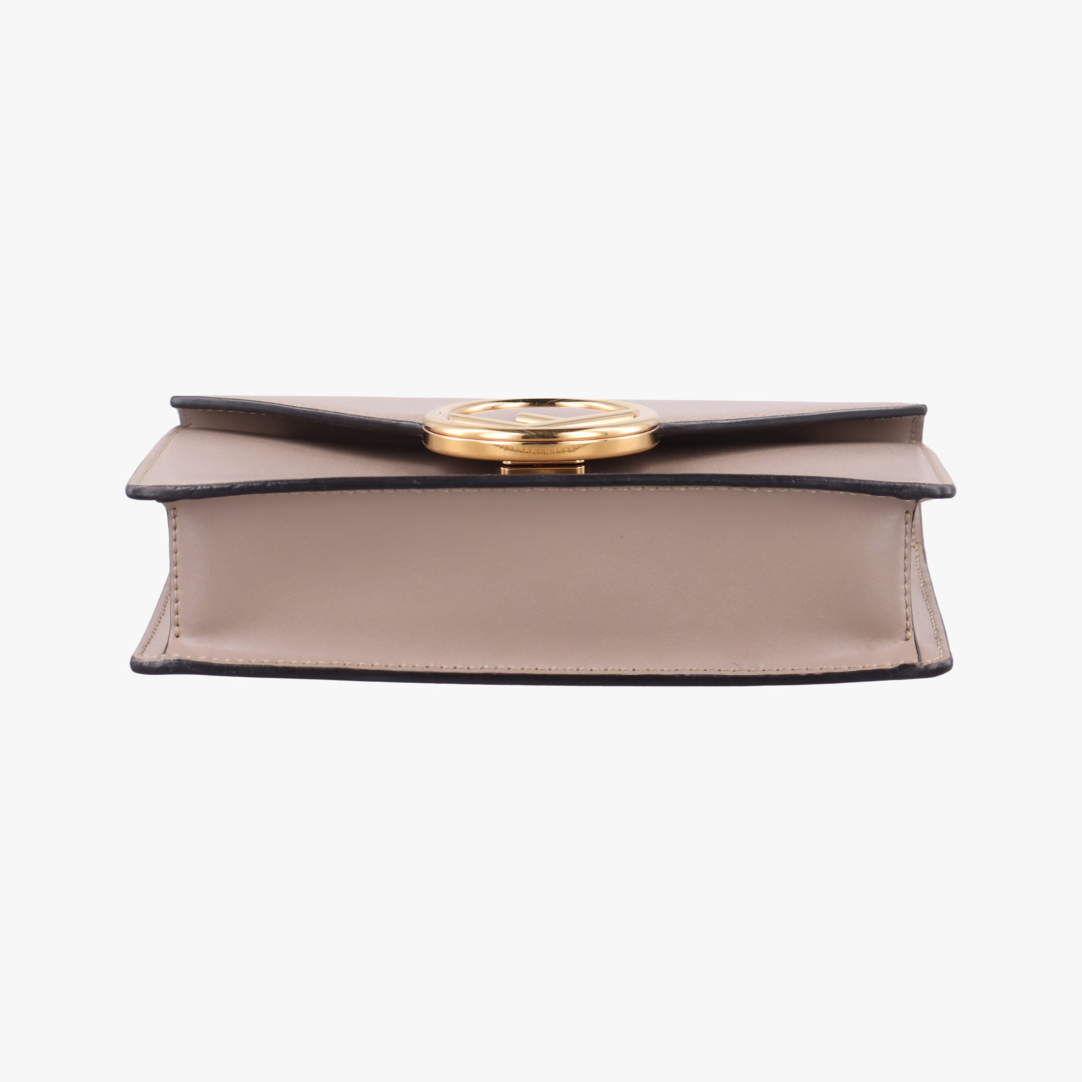 Pre-owned Fendi F is Beige Leather 8BM005 shoulderbag | stylenewstar