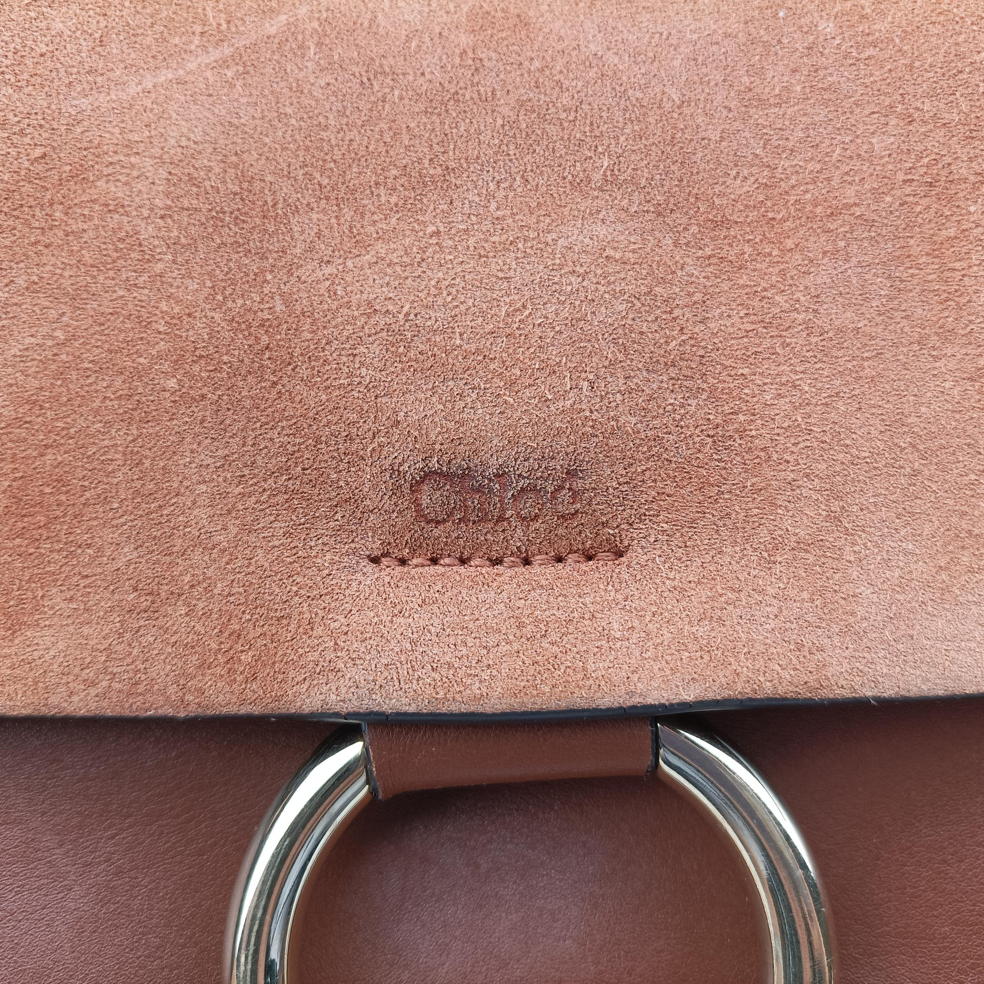 Pre-owned Chloe FAYE Brown Suede × leather  shoulderbag | stylenewstar