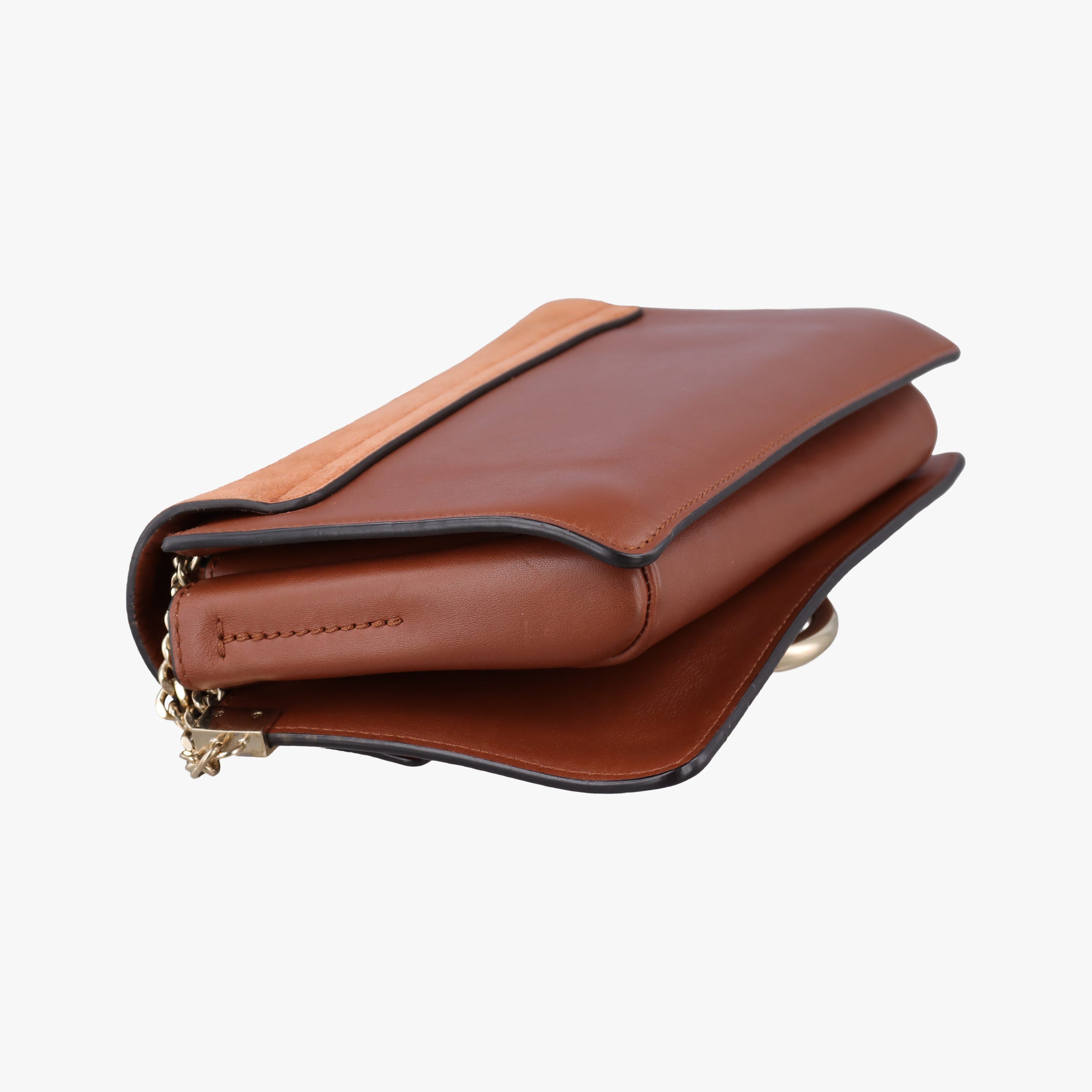 Pre-owned Chloe FAYE Brown Suede × leather  shoulderbag | stylenewstar