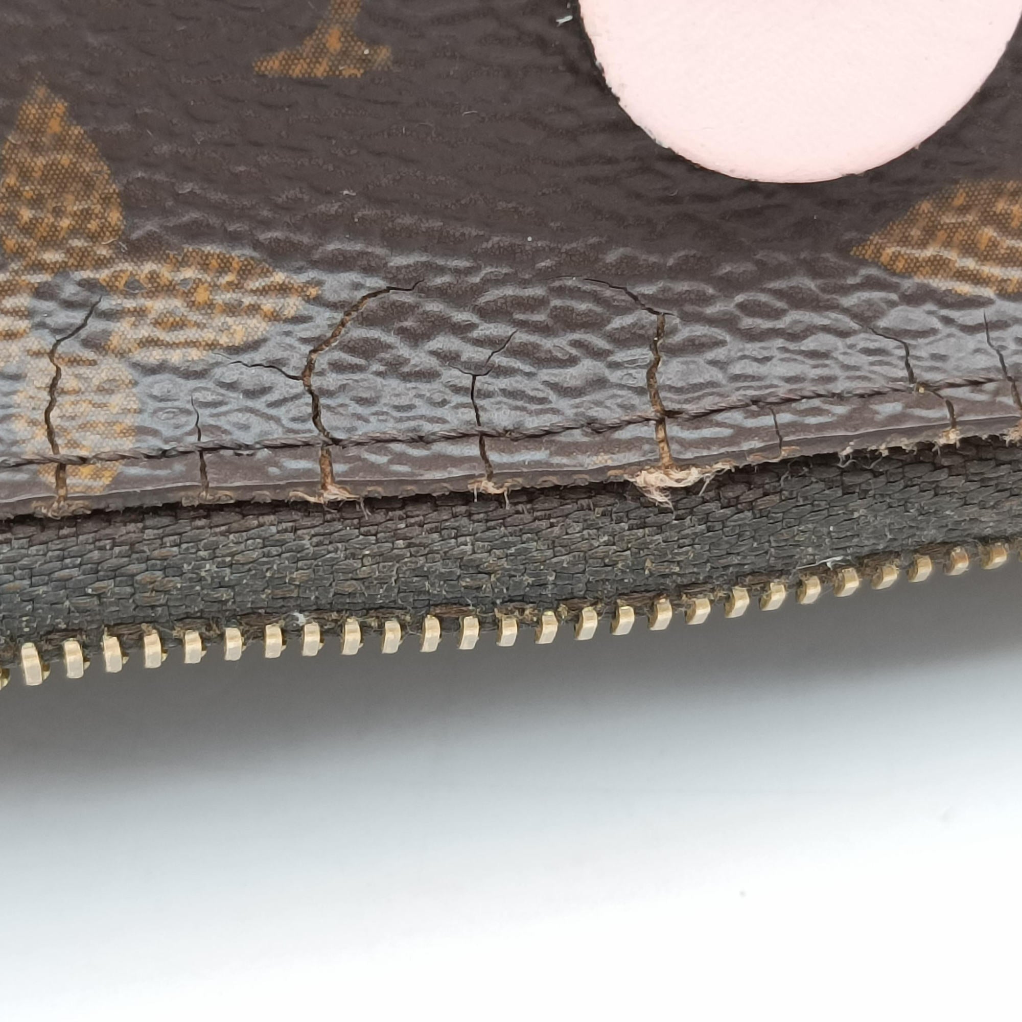 Pre-owned Louis Vuitton Pochette Double Zip Blooming Flowers brown×multicolor Monogram Canvas×calf leather M63905 shoulderbag | stylenewstar