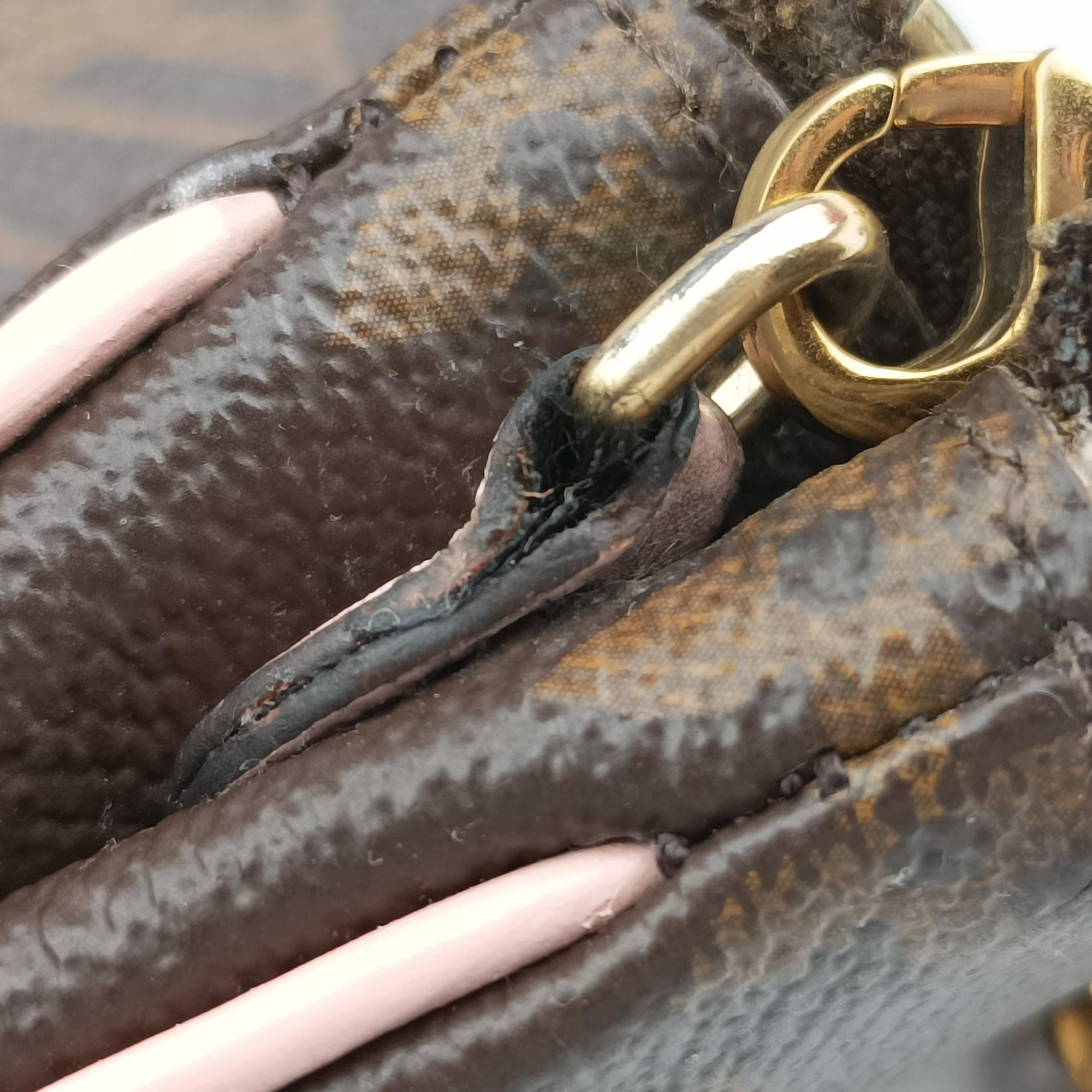 Pre-owned Louis Vuitton Pochette Double Zip Blooming Flowers brown×multicolor Monogram Canvas×calf leather M63905 shoulderbag | stylenewstar