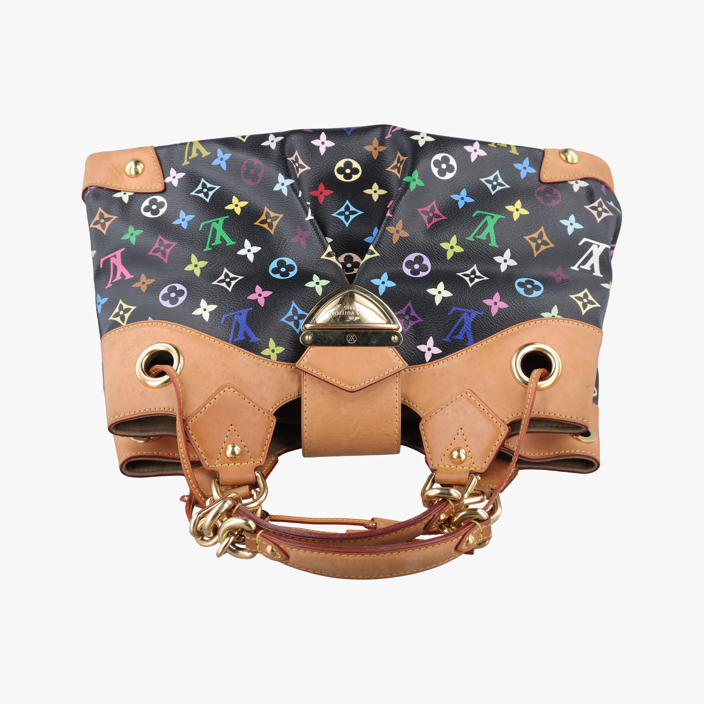Pre-owned Louis Vuitton URSULA Noir Monogram Multicolor M40124 handbag | stylenewstar