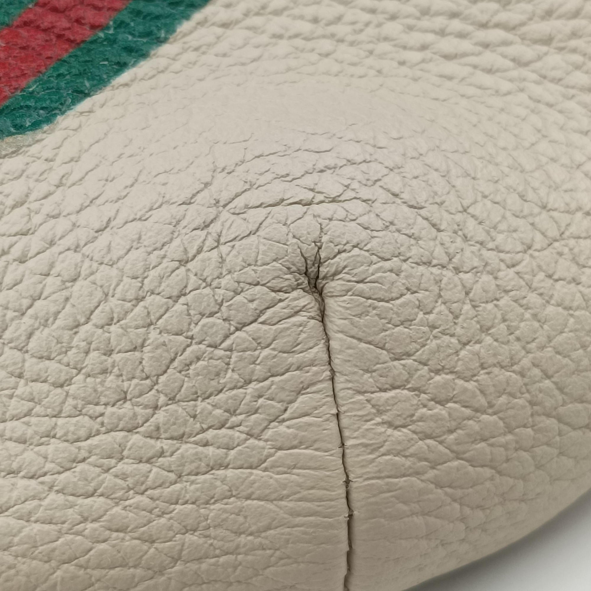 Pre-owned Gucci Print White Leather 527792 bum bag/waist bag | stylenewstar