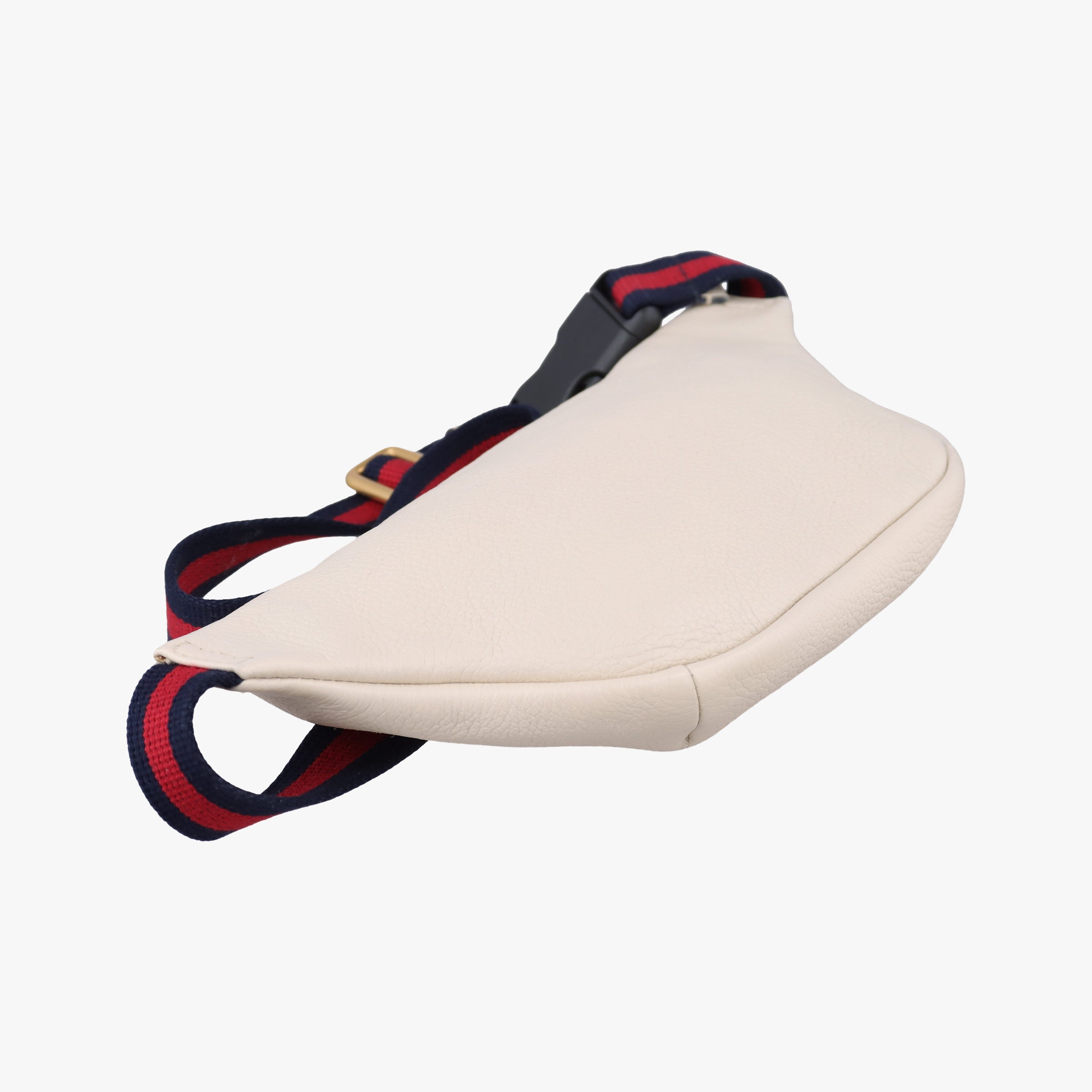 Pre-owned Gucci Print White Leather 527792 bum bag/waist bag | stylenewstar