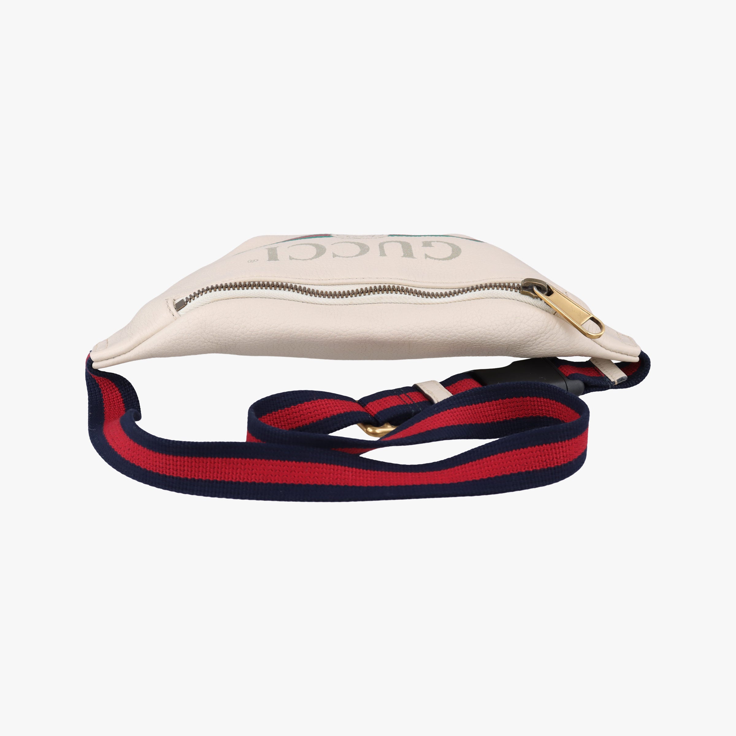 Pre-owned Gucci Print White Leather 527792 bum bag/waist bag | stylenewstar