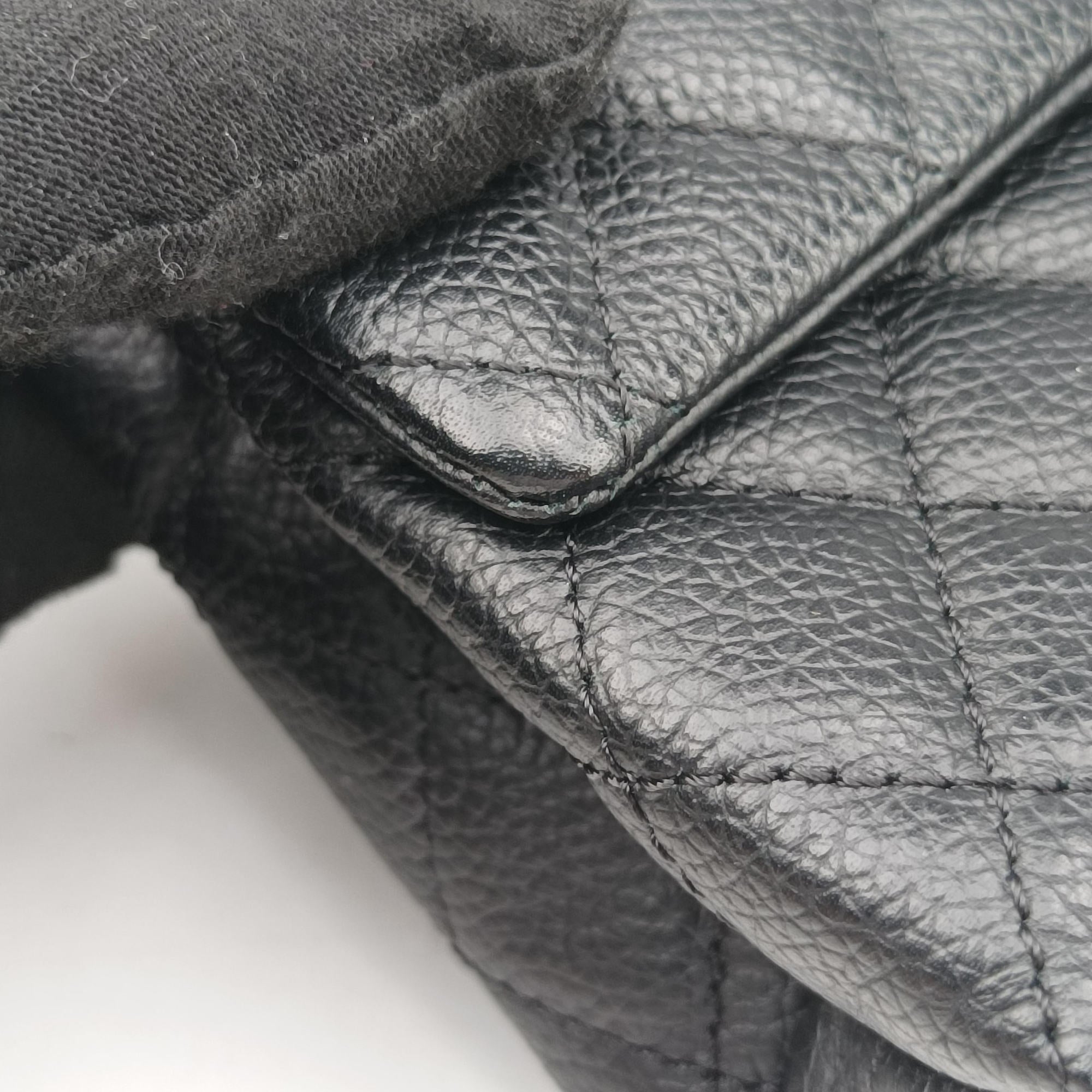 Secondhand Chanel Matelasse 2.55 Black Leather U48753 bum bag/waist bag | stylenewstar