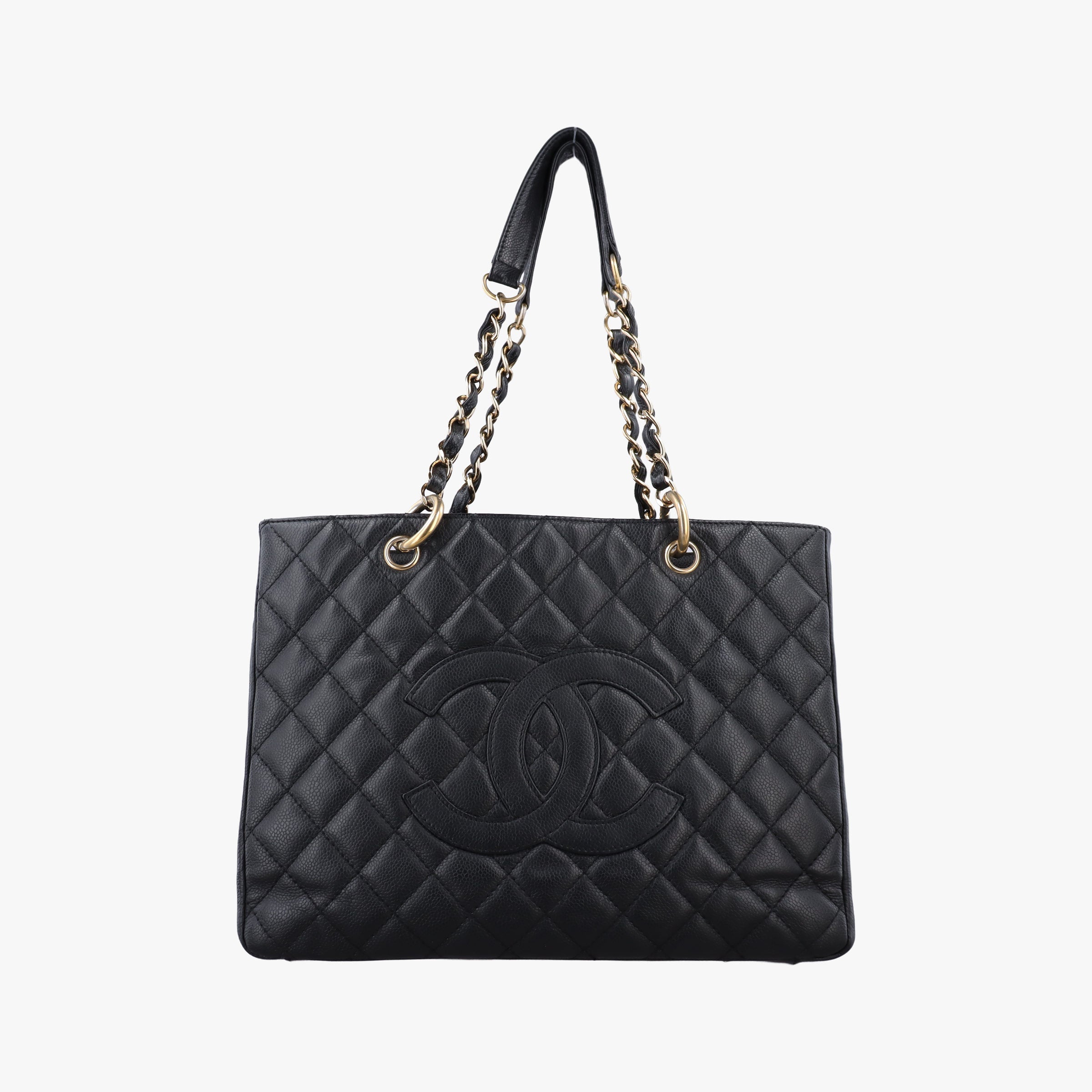 Pre-owned Chanel Matelasse Cocomark GST Black caviar skin A20995 shoulderbag | stylenewstar