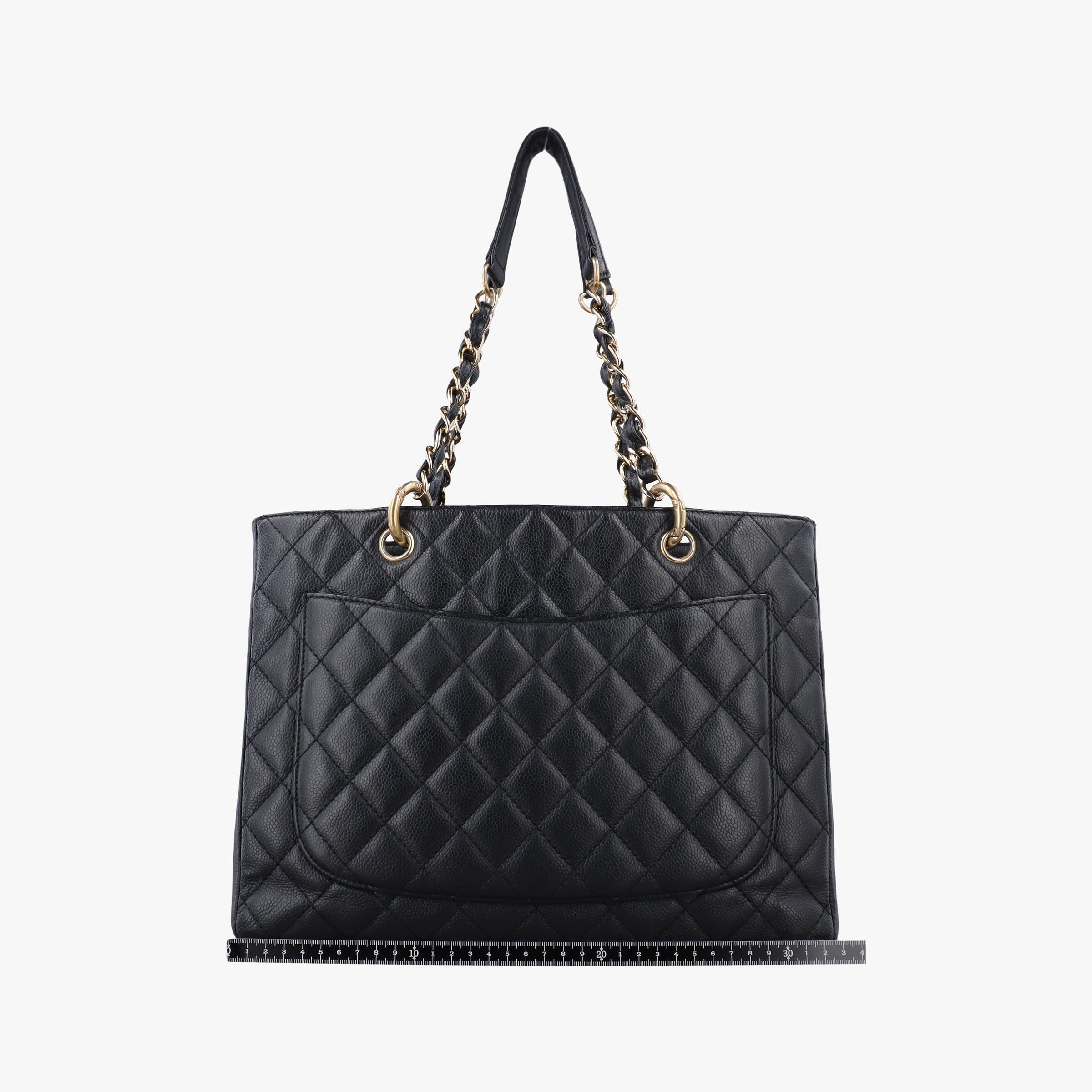 Pre-owned Chanel Matelasse Cocomark GST Black caviar skin A20995 shoulderbag | stylenewstar