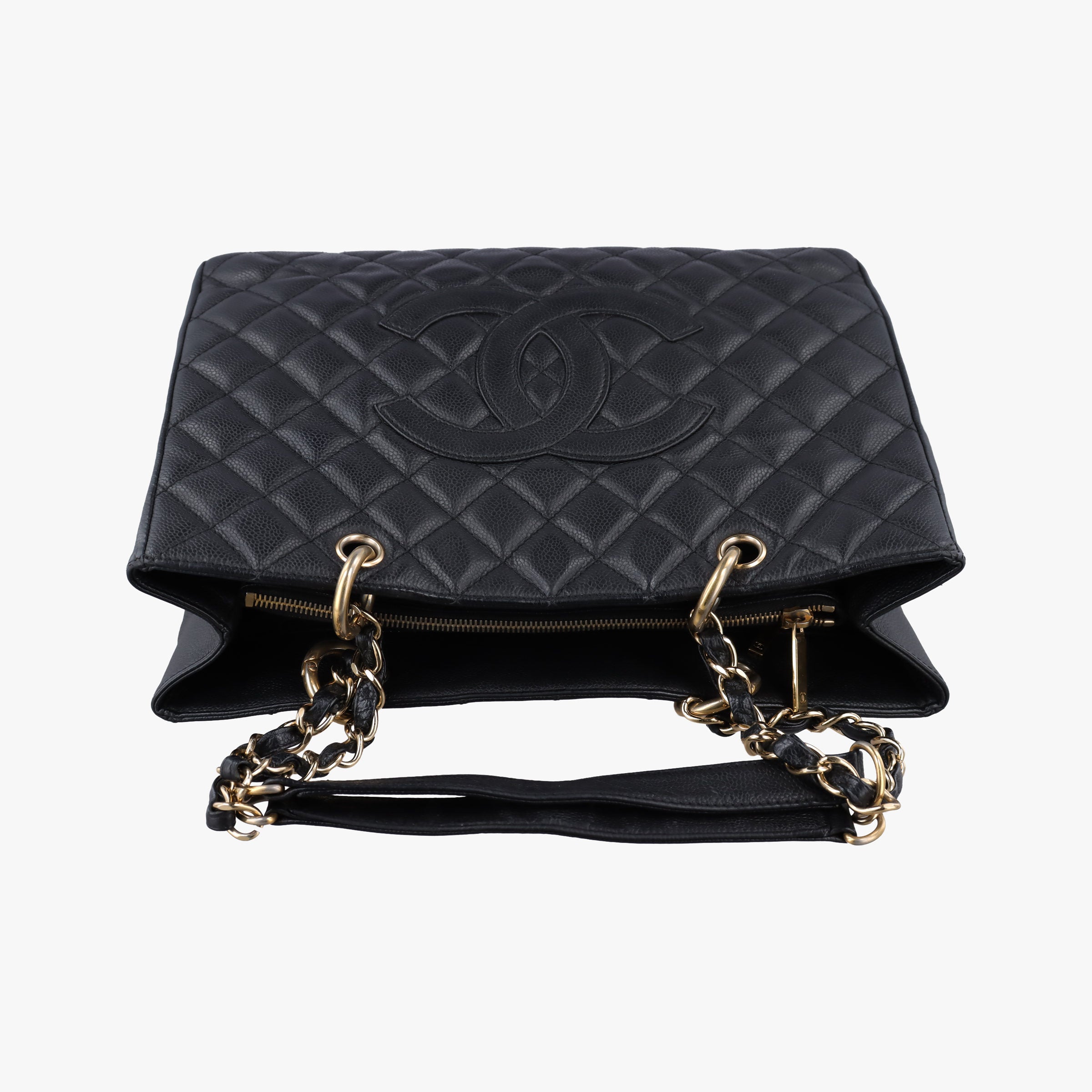 Pre-owned Chanel Matelasse Cocomark GST Black caviar skin A20995 shoulderbag | stylenewstar
