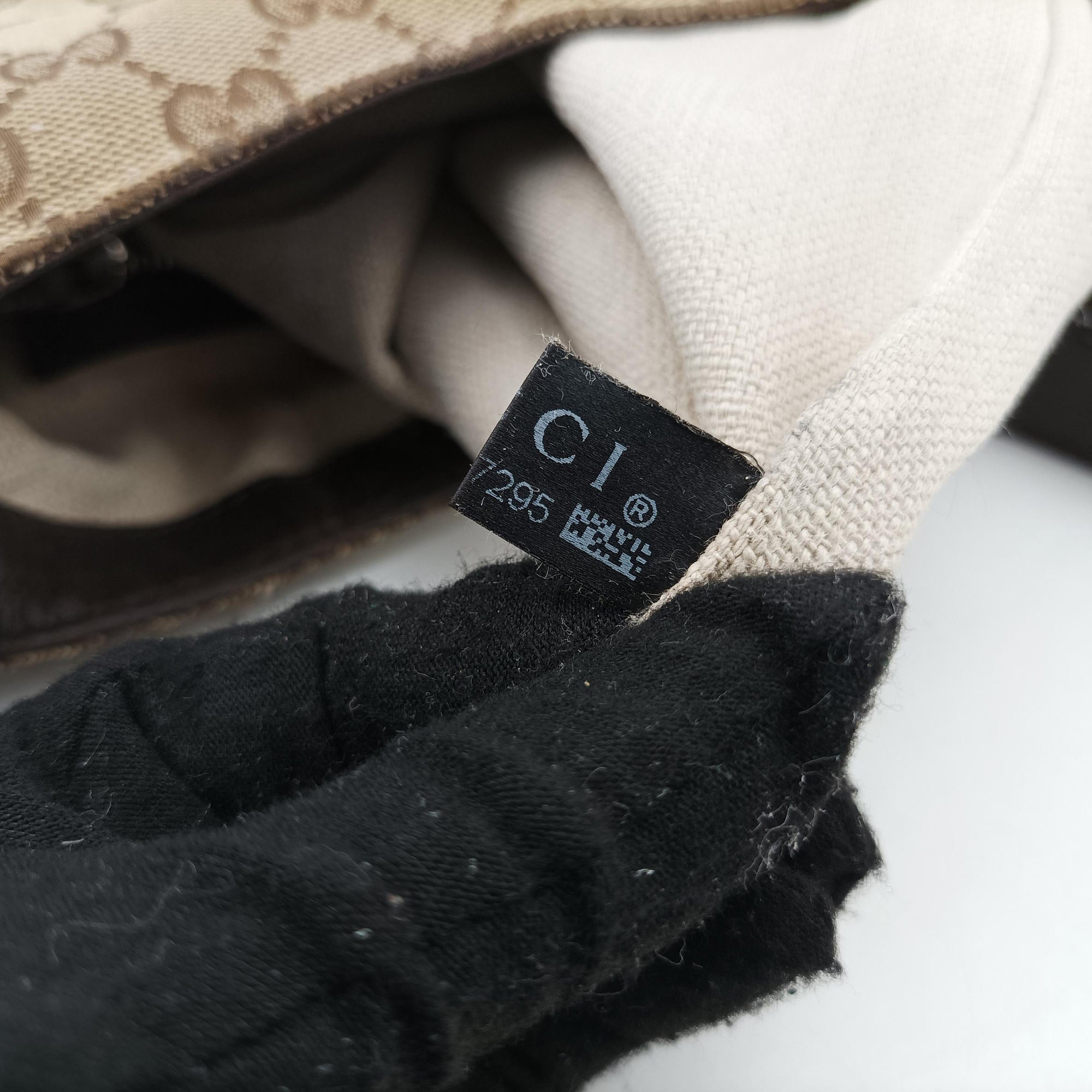 Pre-owned Gucci New Jackie Brown×Black Canvas×Leather 246907 shoulderbag | stylenewstar
