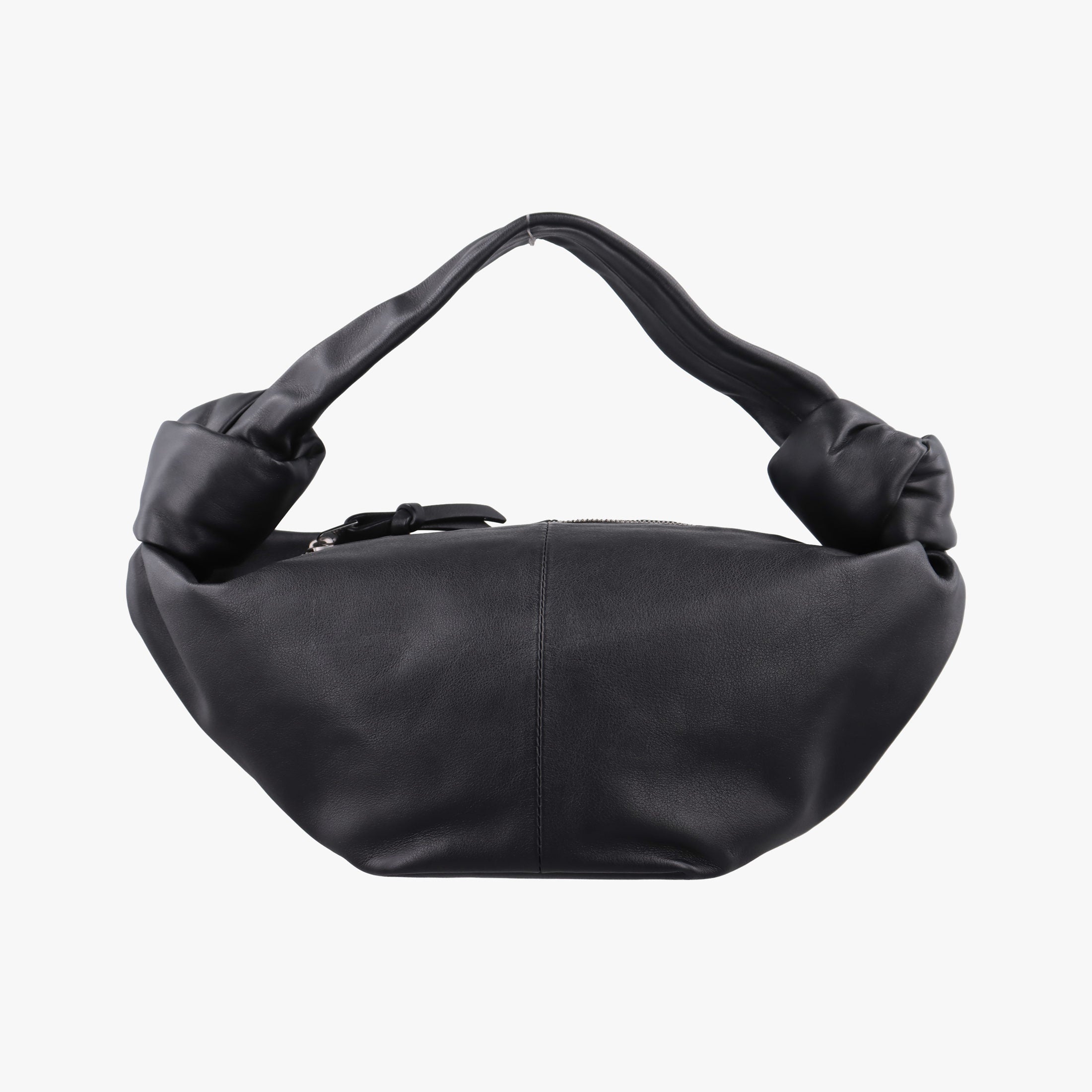 Vintage Bottega Veneta Double Knot Black lambskin  handbag | stylenewstar