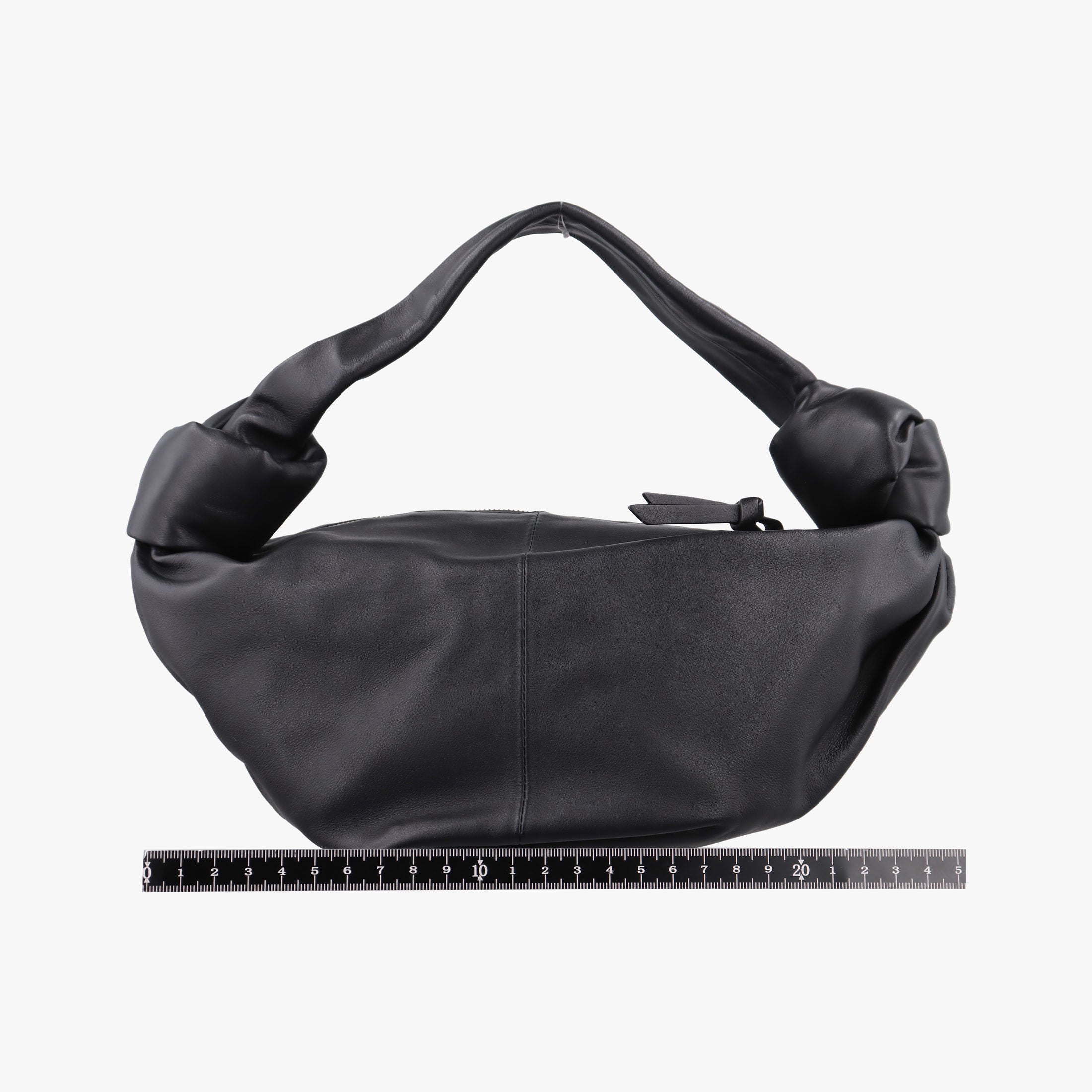 Vintage Bottega Veneta Double Knot Black lambskin  handbag | stylenewstar