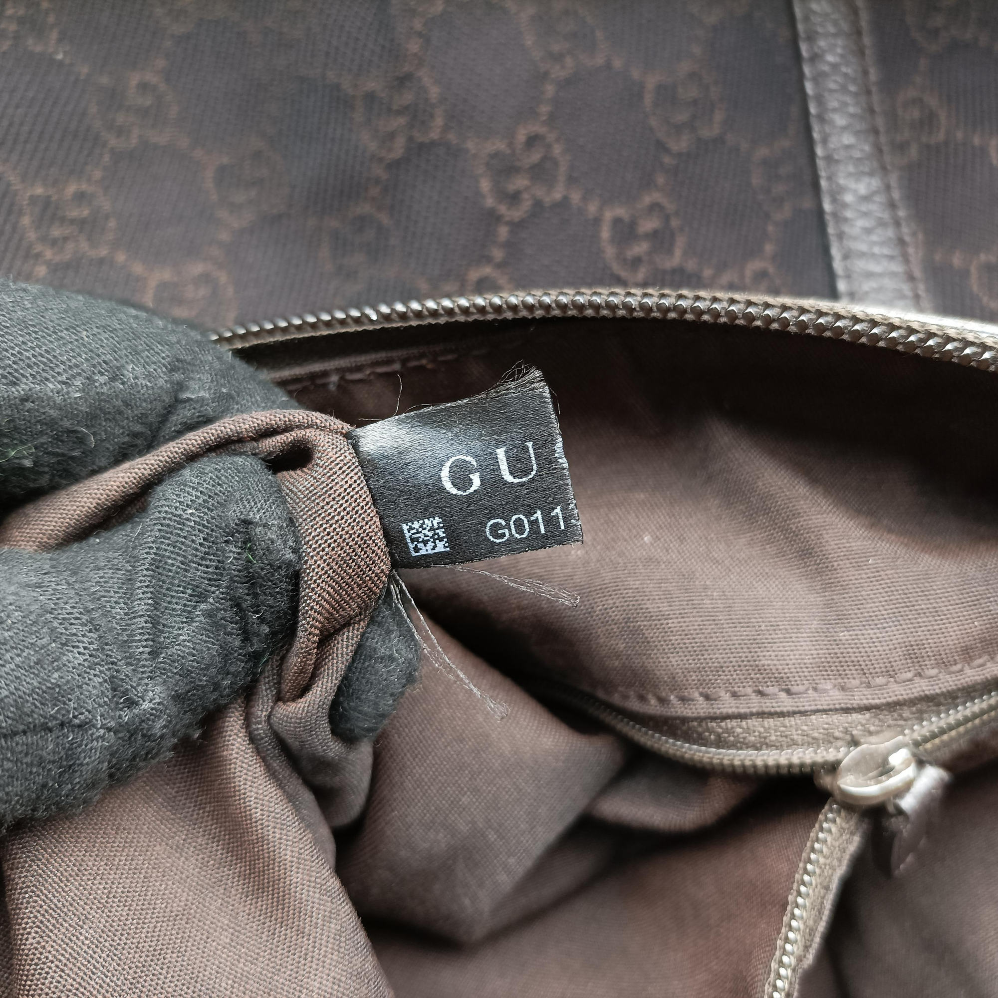 Pre-owned Gucci Abby Brown Canvas×Leather 265691 shoulderbag | stylenewstar