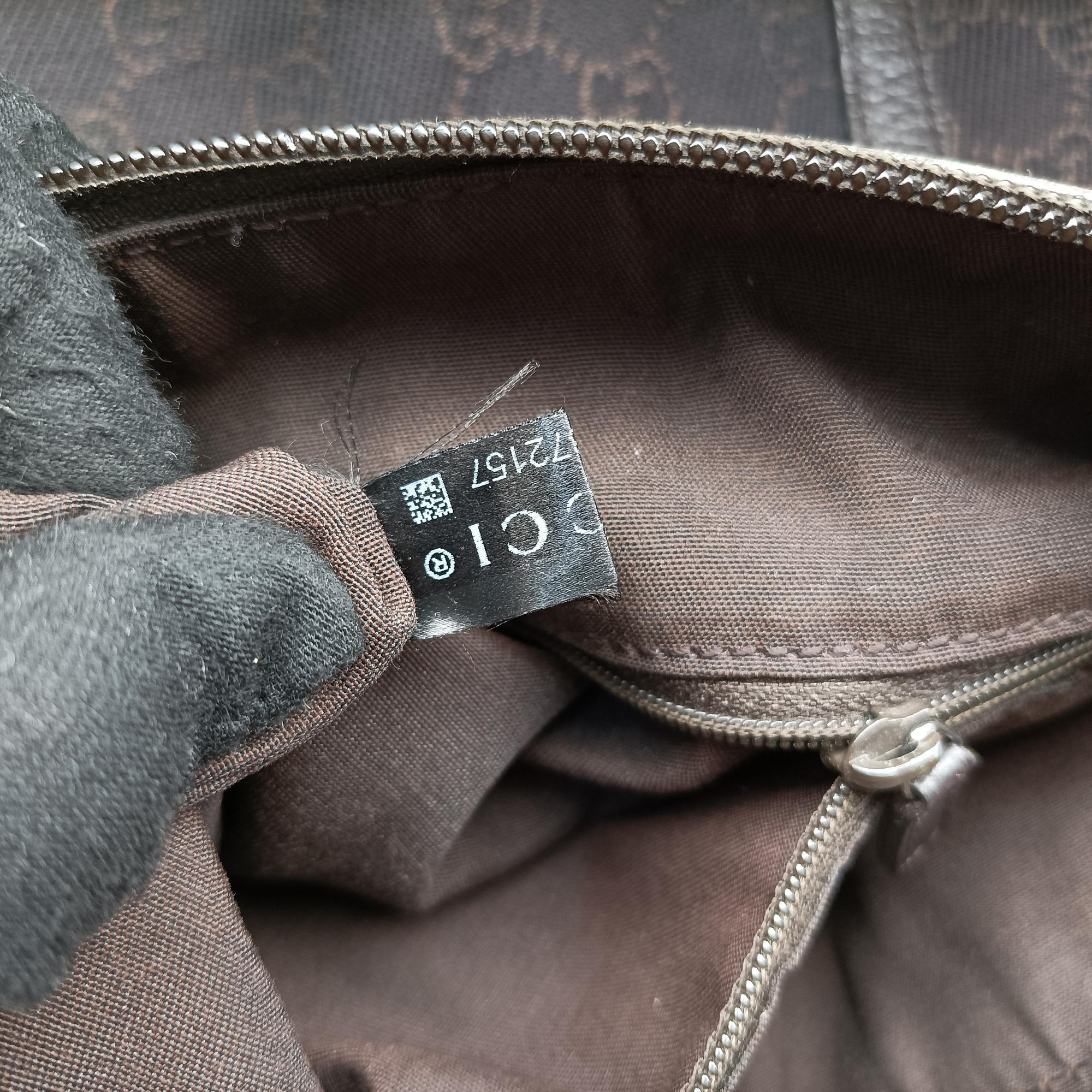 Pre-owned Gucci Abby Brown Canvas×Leather 265691 shoulderbag | stylenewstar