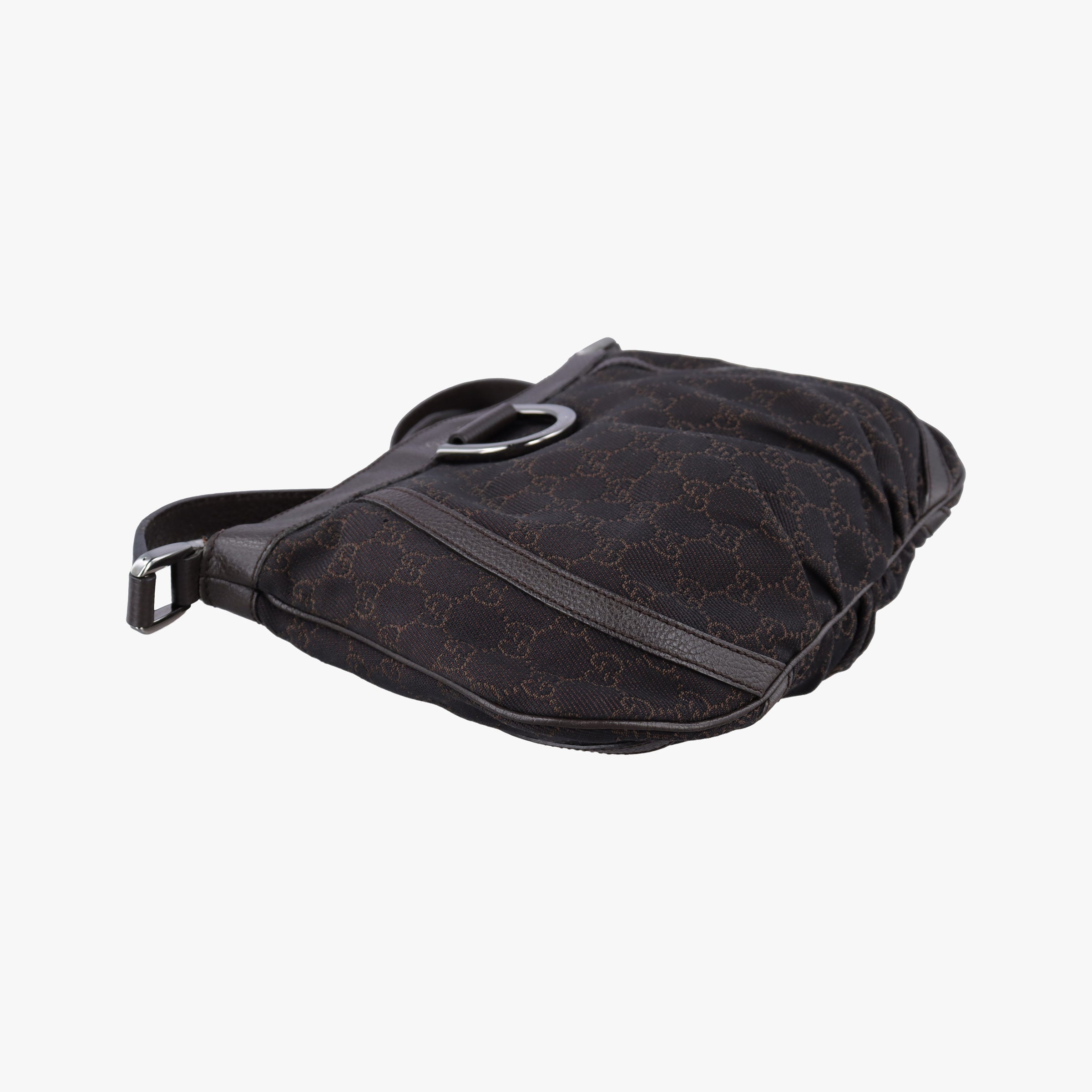 Pre-owned Gucci Abby Brown Canvas×Leather 265691 shoulderbag | stylenewstar