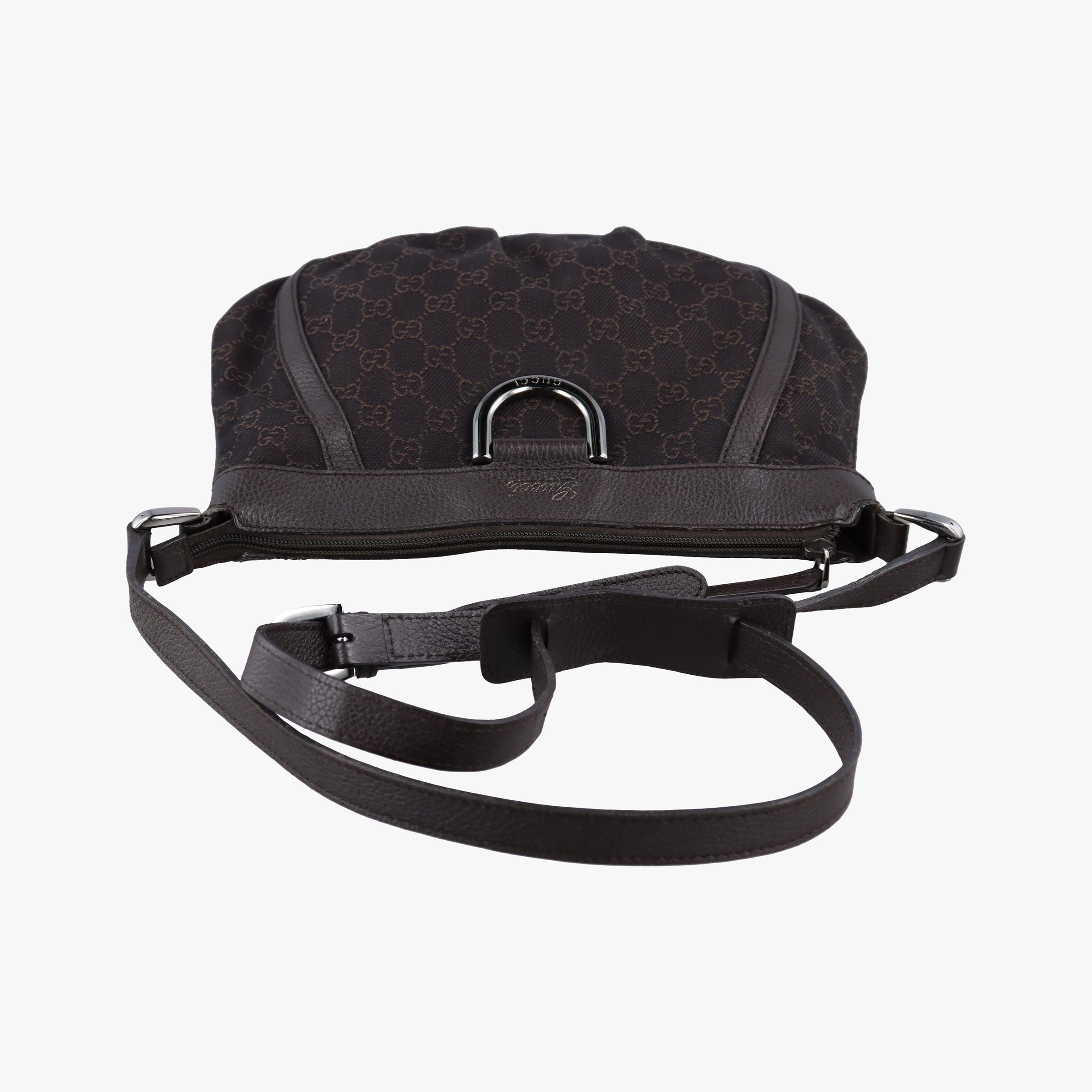 Pre-owned Gucci Abby Brown Canvas×Leather 265691 shoulderbag | stylenewstar