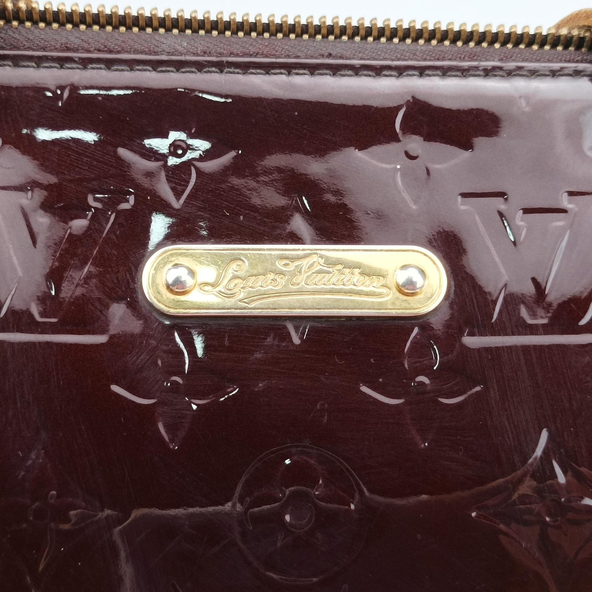 Pre-owned Louis Vuitton Bellevue GM Amarante Vernis M93589 handbag | stylenewstar