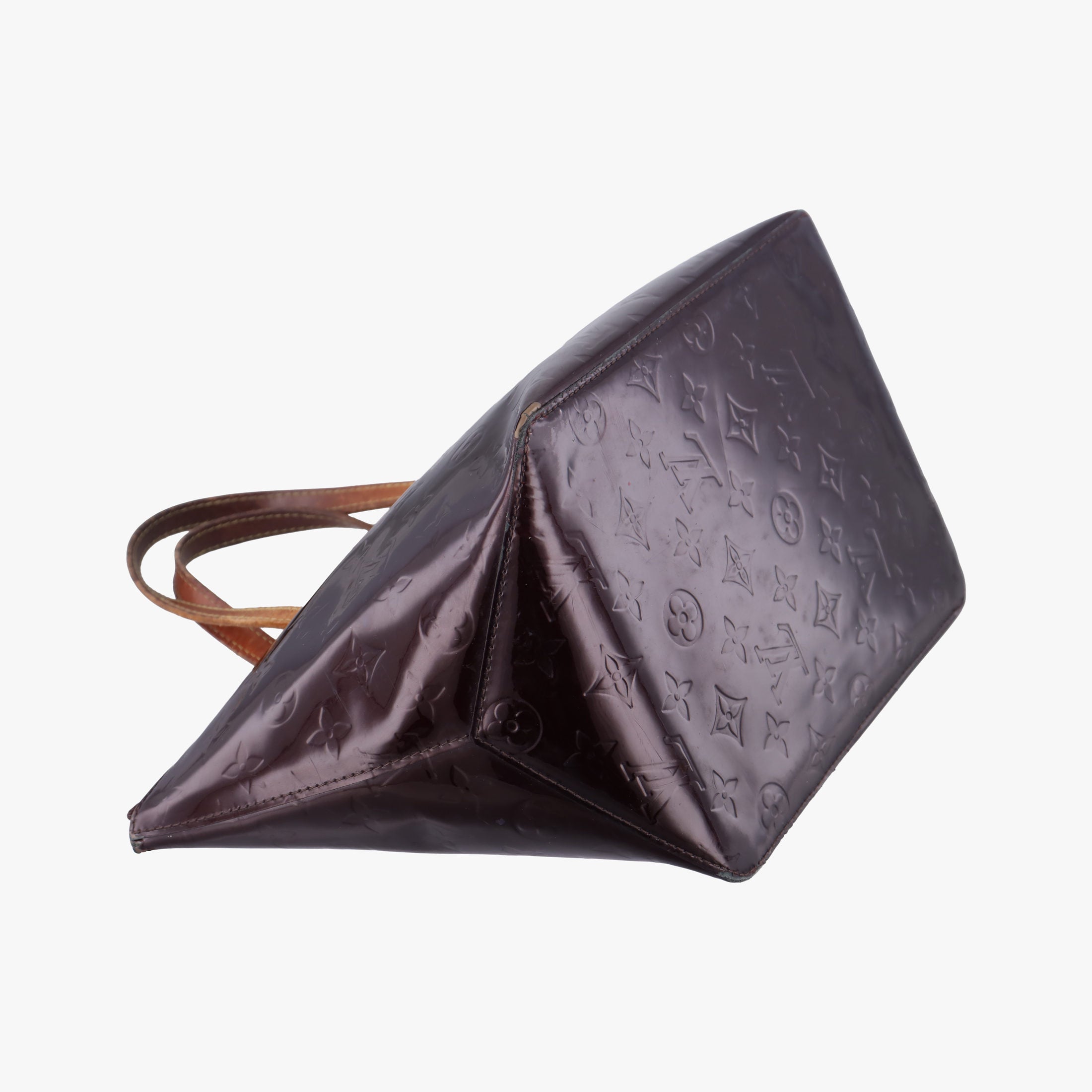 Pre-owned Louis Vuitton Bellevue GM Amarante Vernis M93589 handbag | stylenewstar
