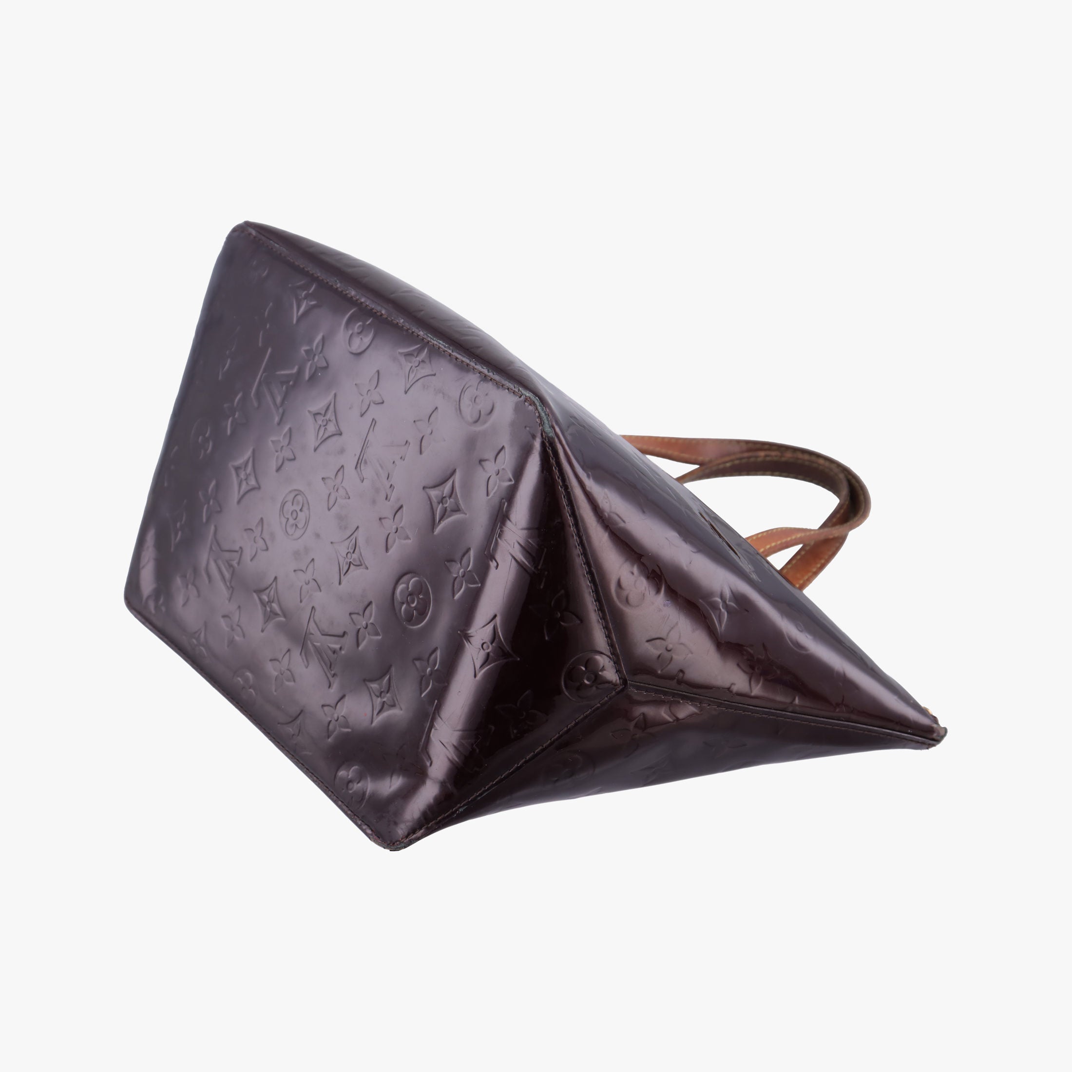 Pre-owned Louis Vuitton Bellevue GM Amarante Vernis M93589 handbag | stylenewstar
