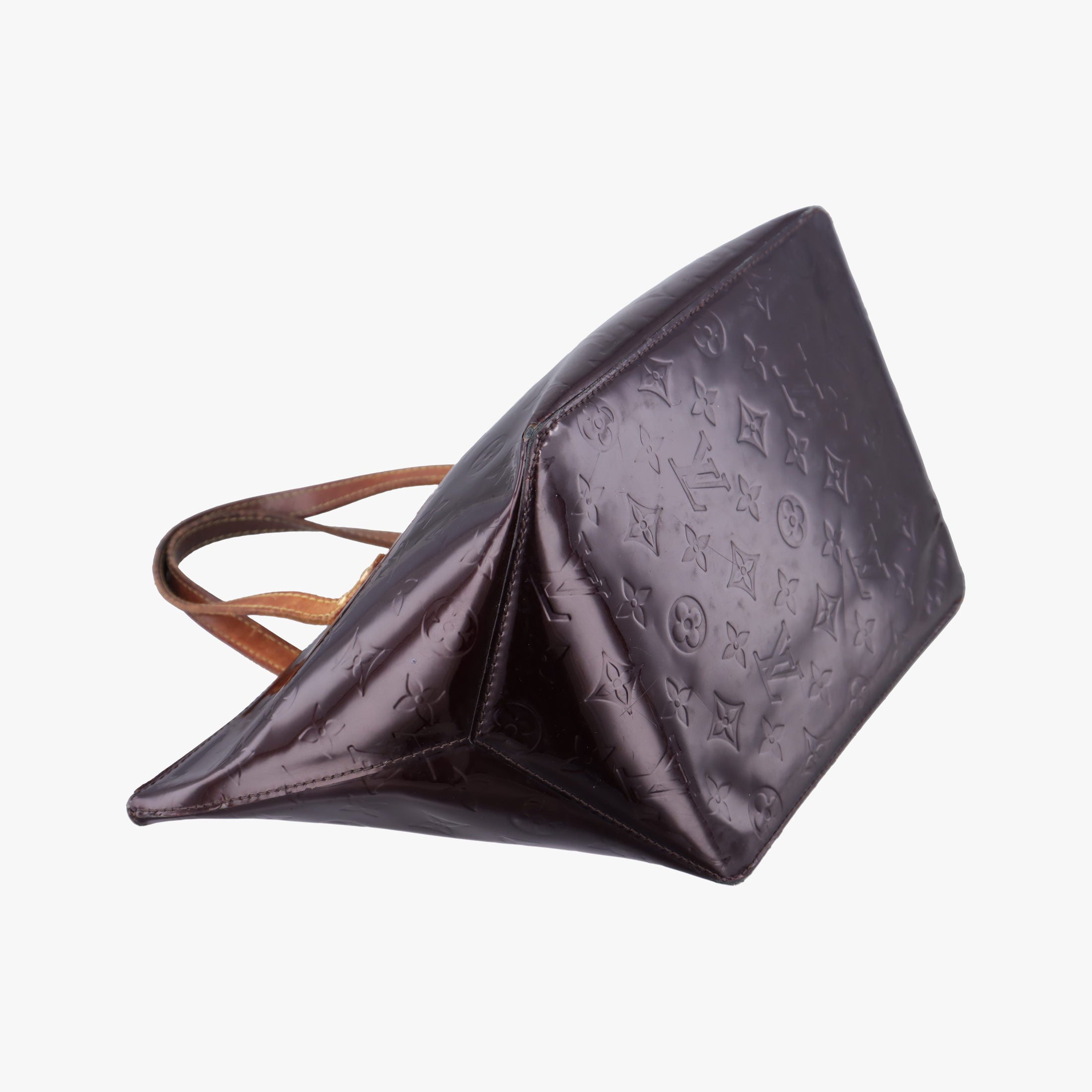 Pre-owned Louis Vuitton Bellevue GM Amarante Vernis M93589 handbag | stylenewstar