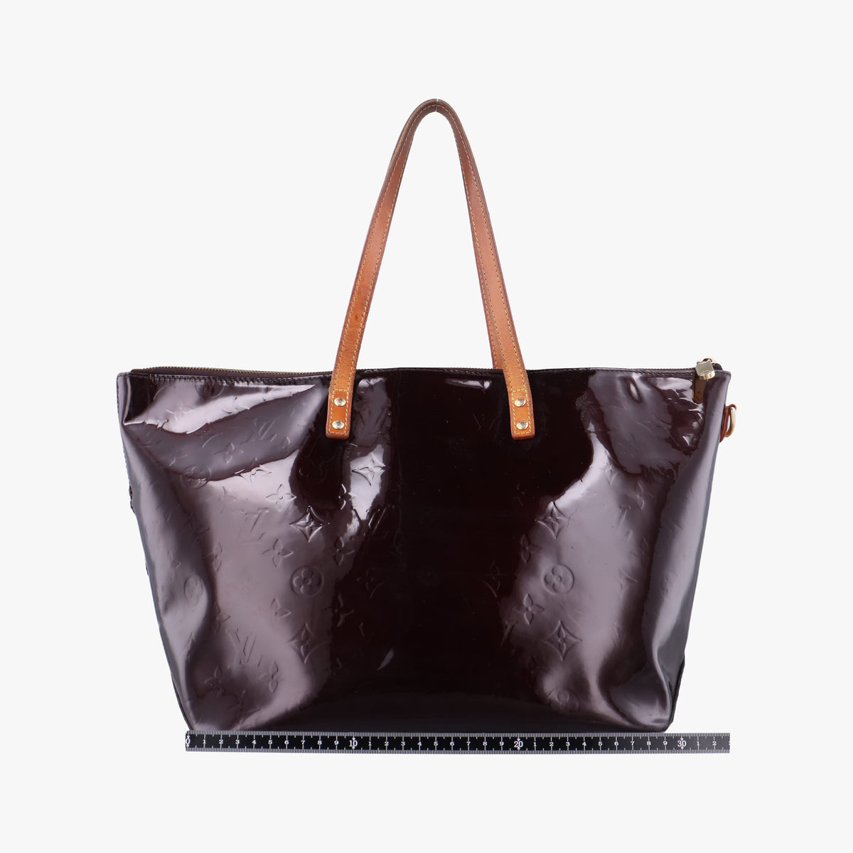 Pre-owned Louis Vuitton Bellevue GM BLEU NUIT Vernis M93589 handbag | stylenewstar