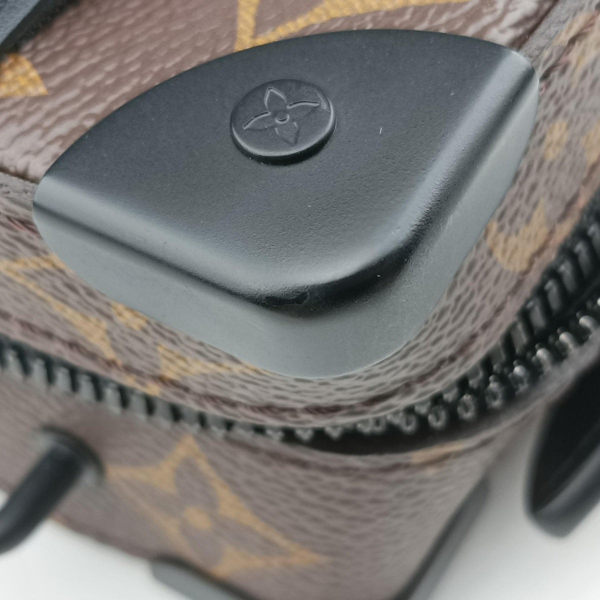 Pre-owned Louis Vuitton Handle Soft Trunk Brown×black Monogram Macassar×calf leather M45935 shoulderbag | stylenewstar