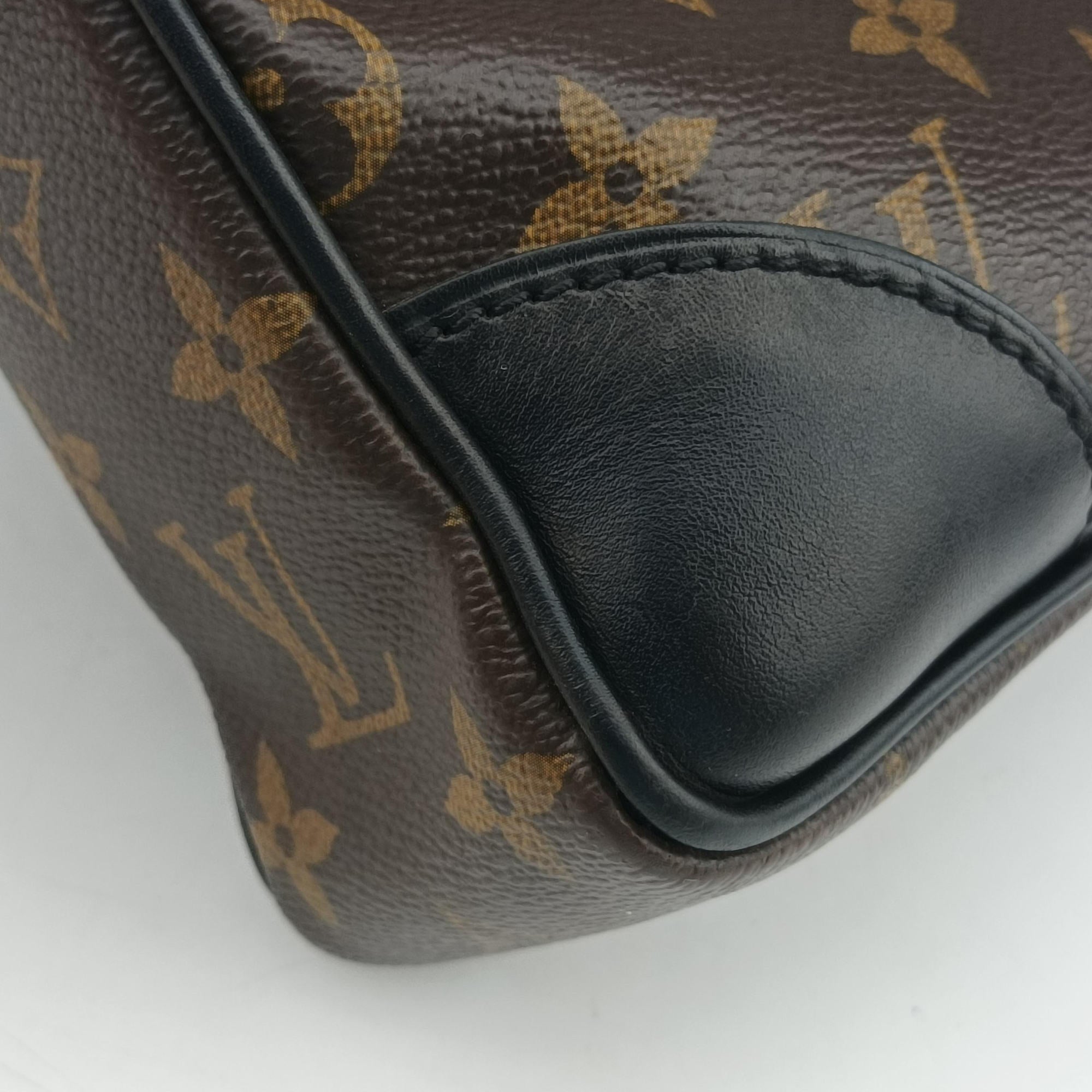 Vintage Louis Vuitton Monogram Macassar Porte Documents Voyage brown Monogram Canvas M40225 handbag | stylenewstar