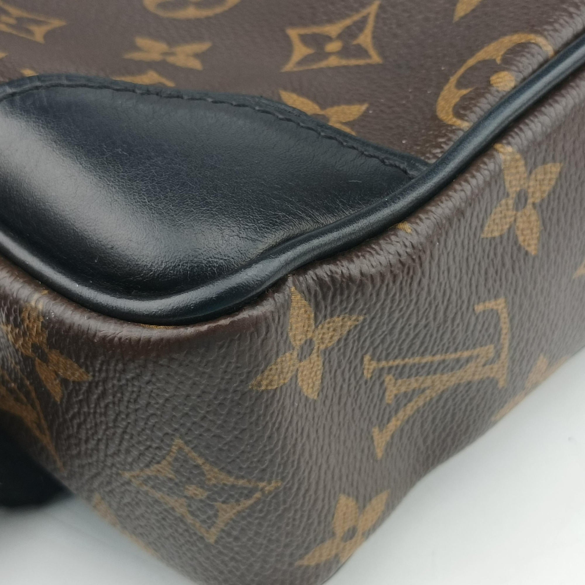 Vintage Louis Vuitton Monogram Macassar Porte Documents Voyage brown Monogram Canvas M40225 handbag | stylenewstar